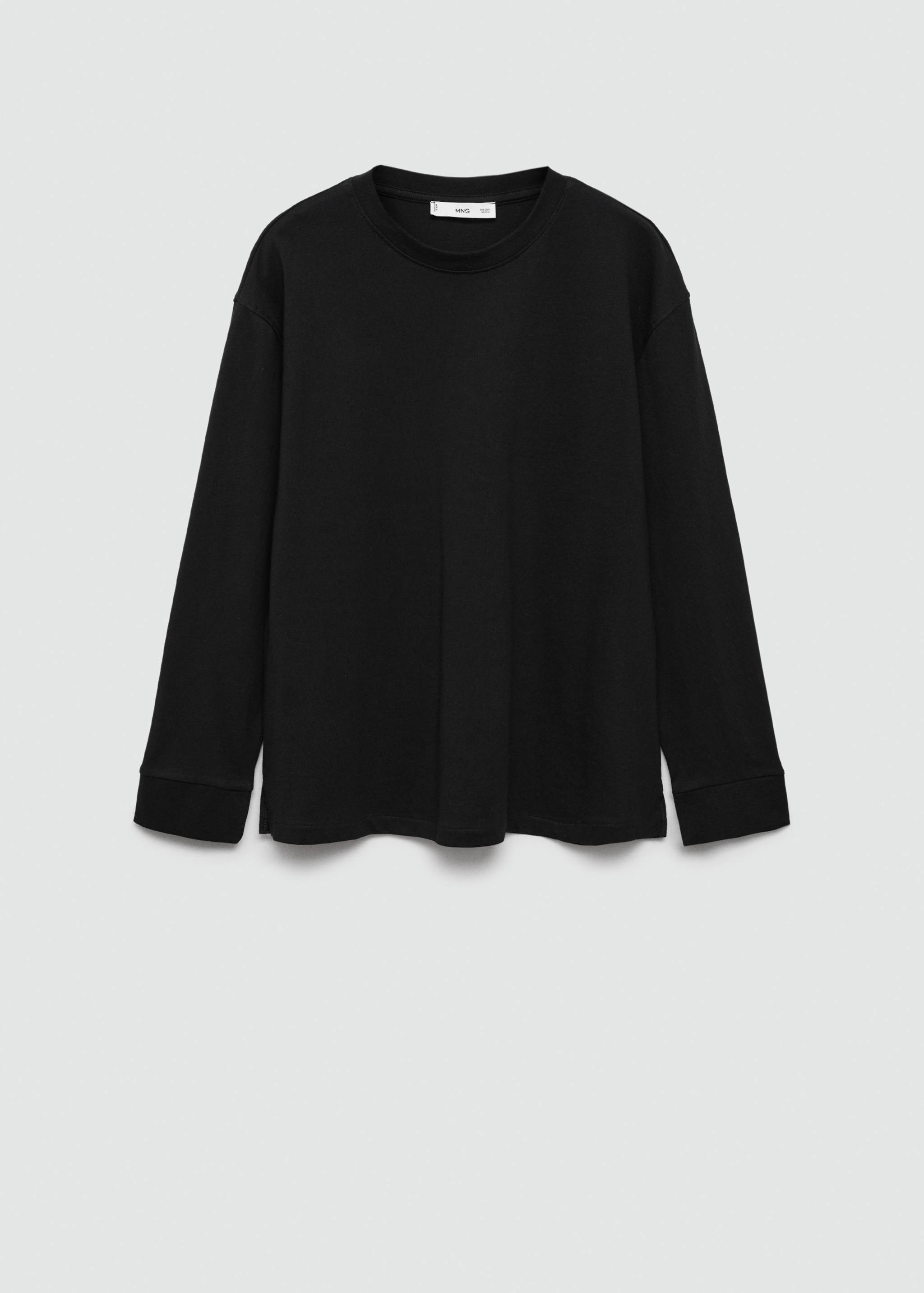 T-shirt coton manches longues - Article sans modèle