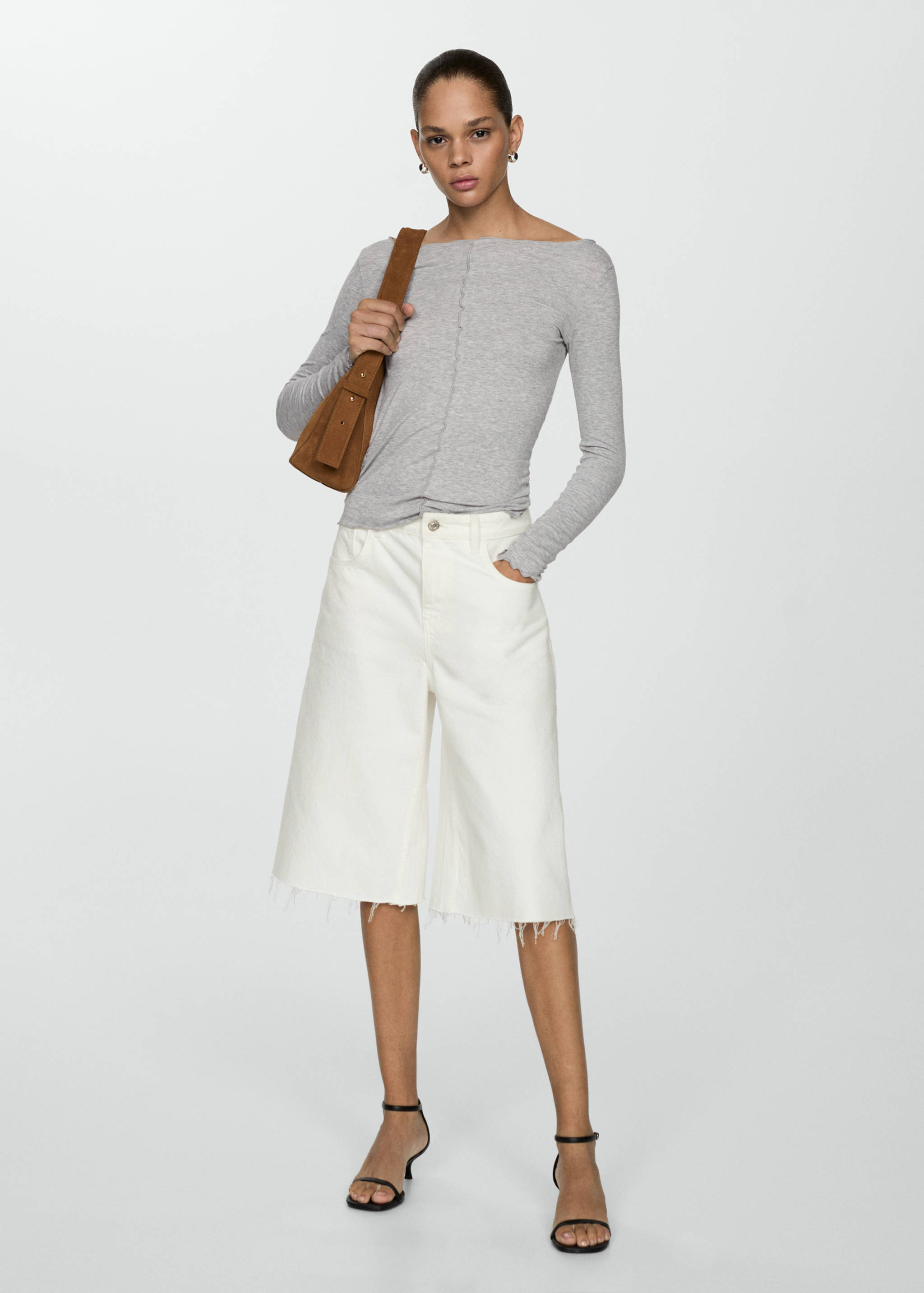 Ribbed long-sleeved t-shirt - General plane