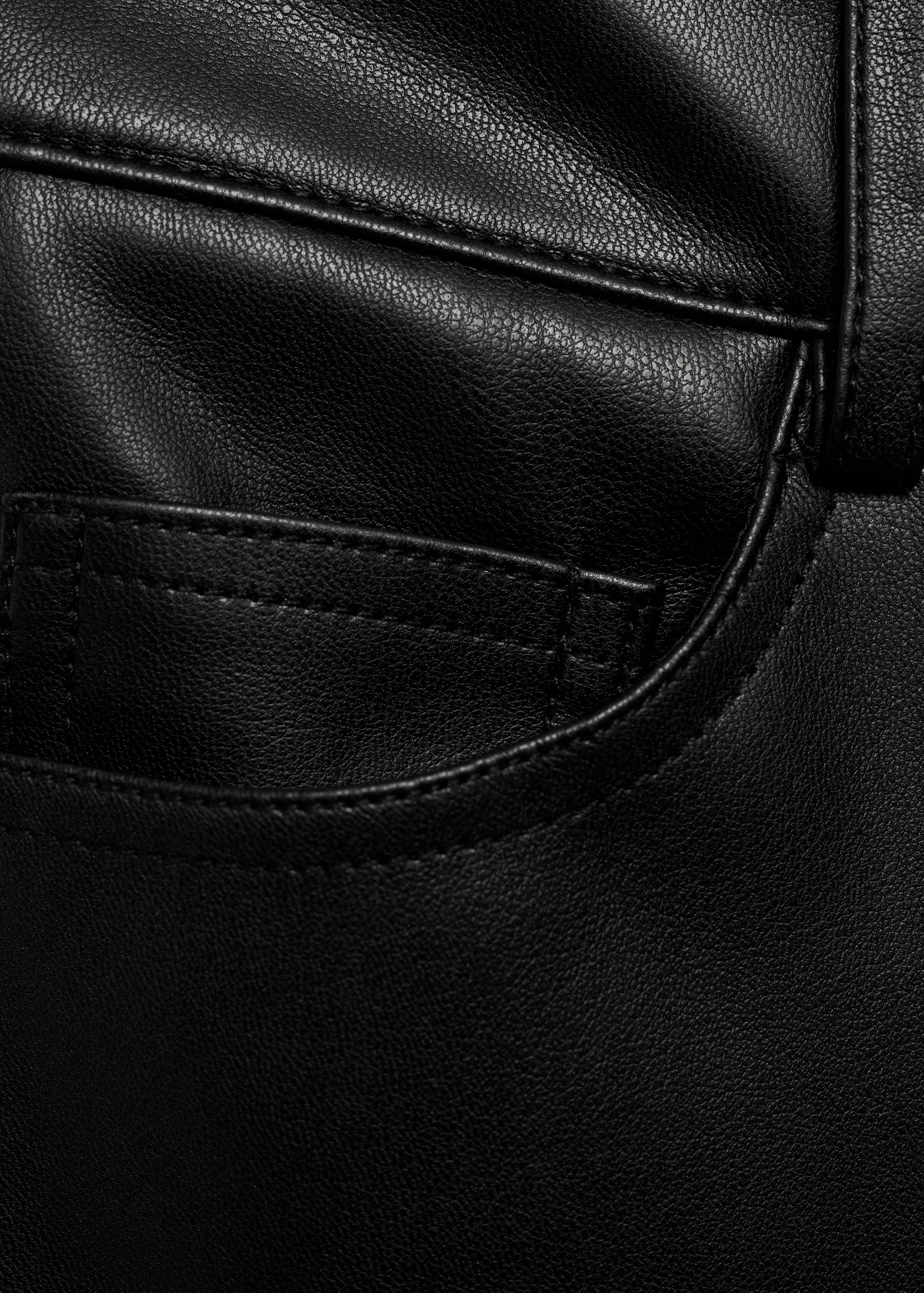 Pantalon droit cuir synthétique - Détail de l'article 8