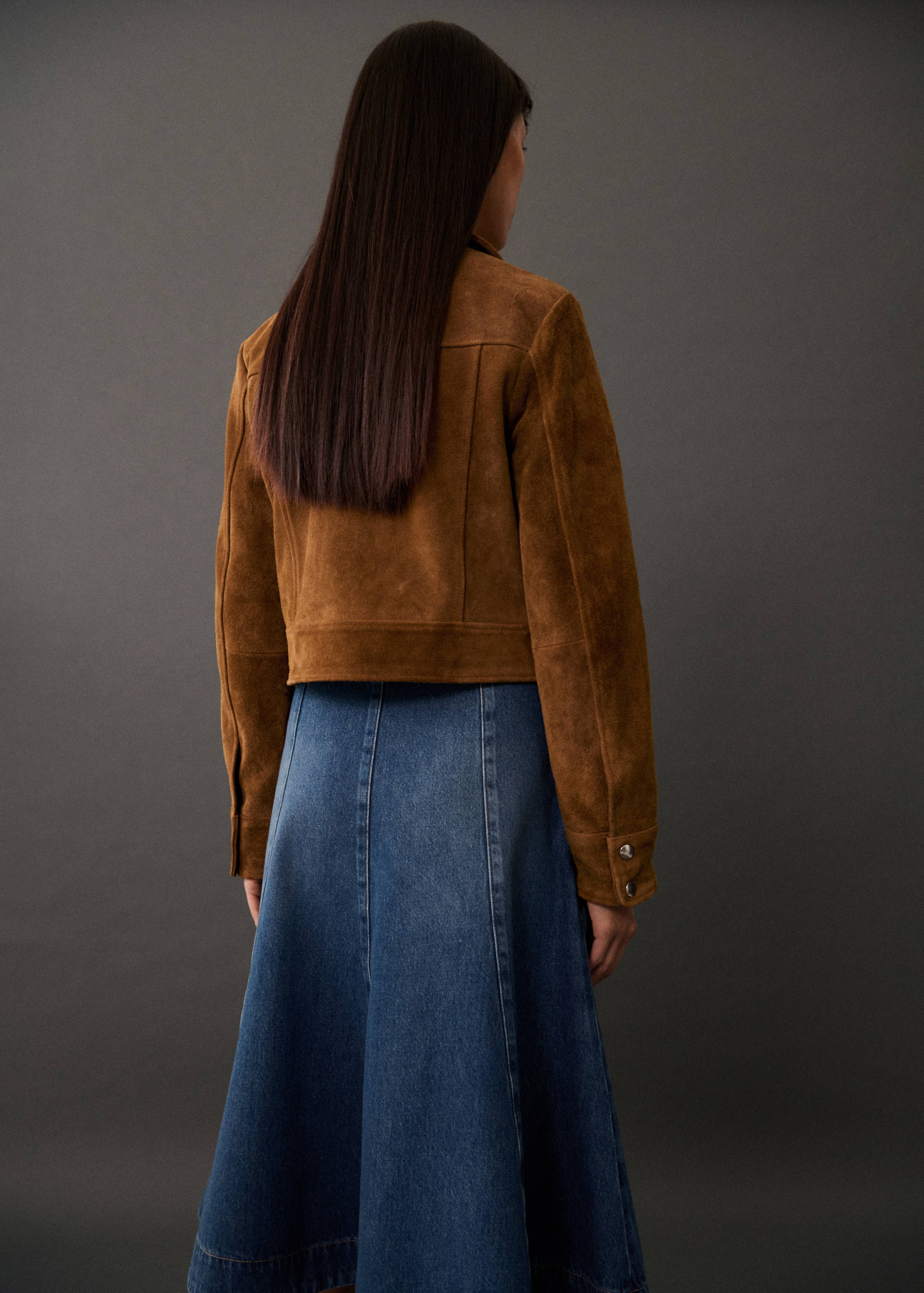 Cazadora piel botones - Reverso del artículo