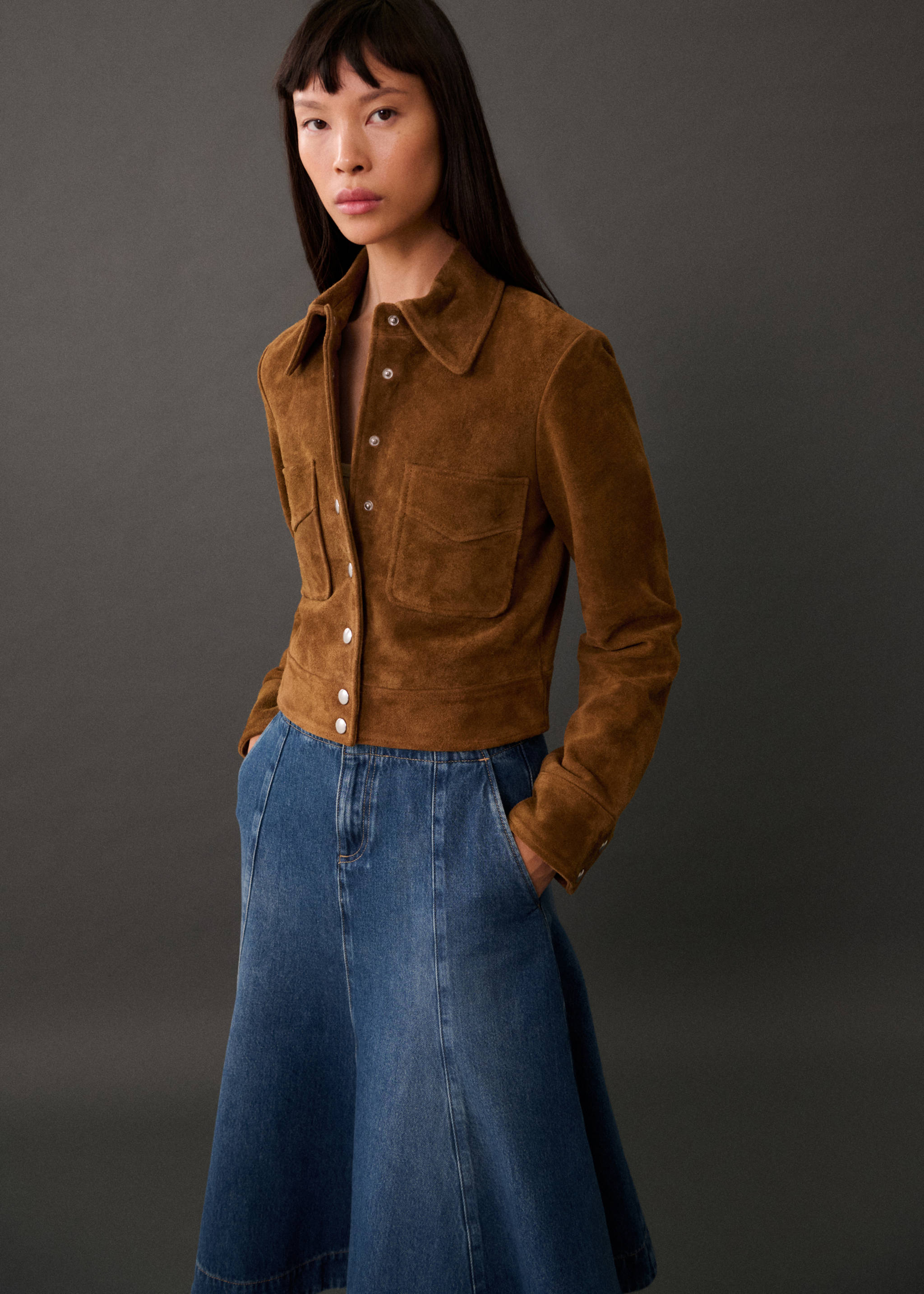 Cazadora piel botones - Detalle del artículo 2