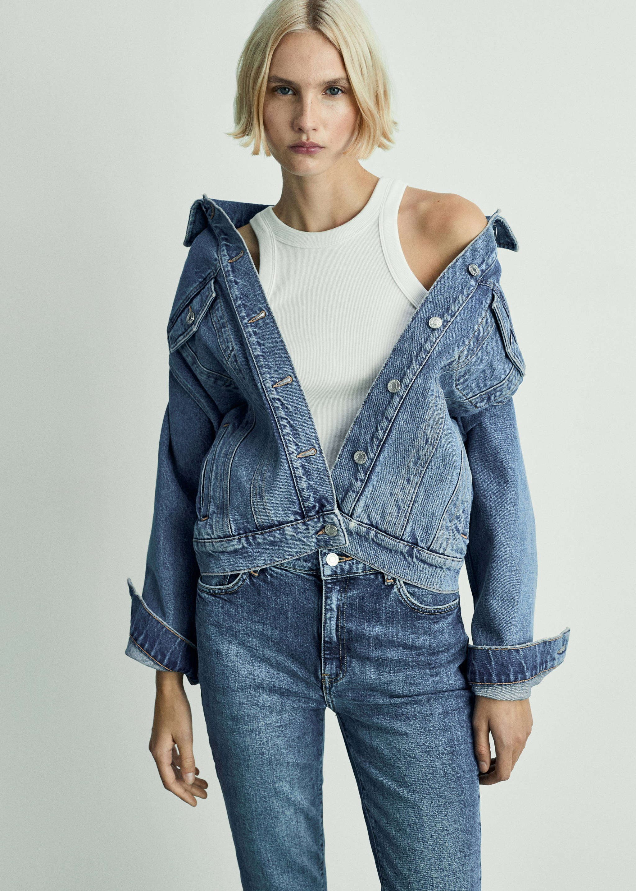 Claudia slim-fit cropped jeans - Details of the article 1