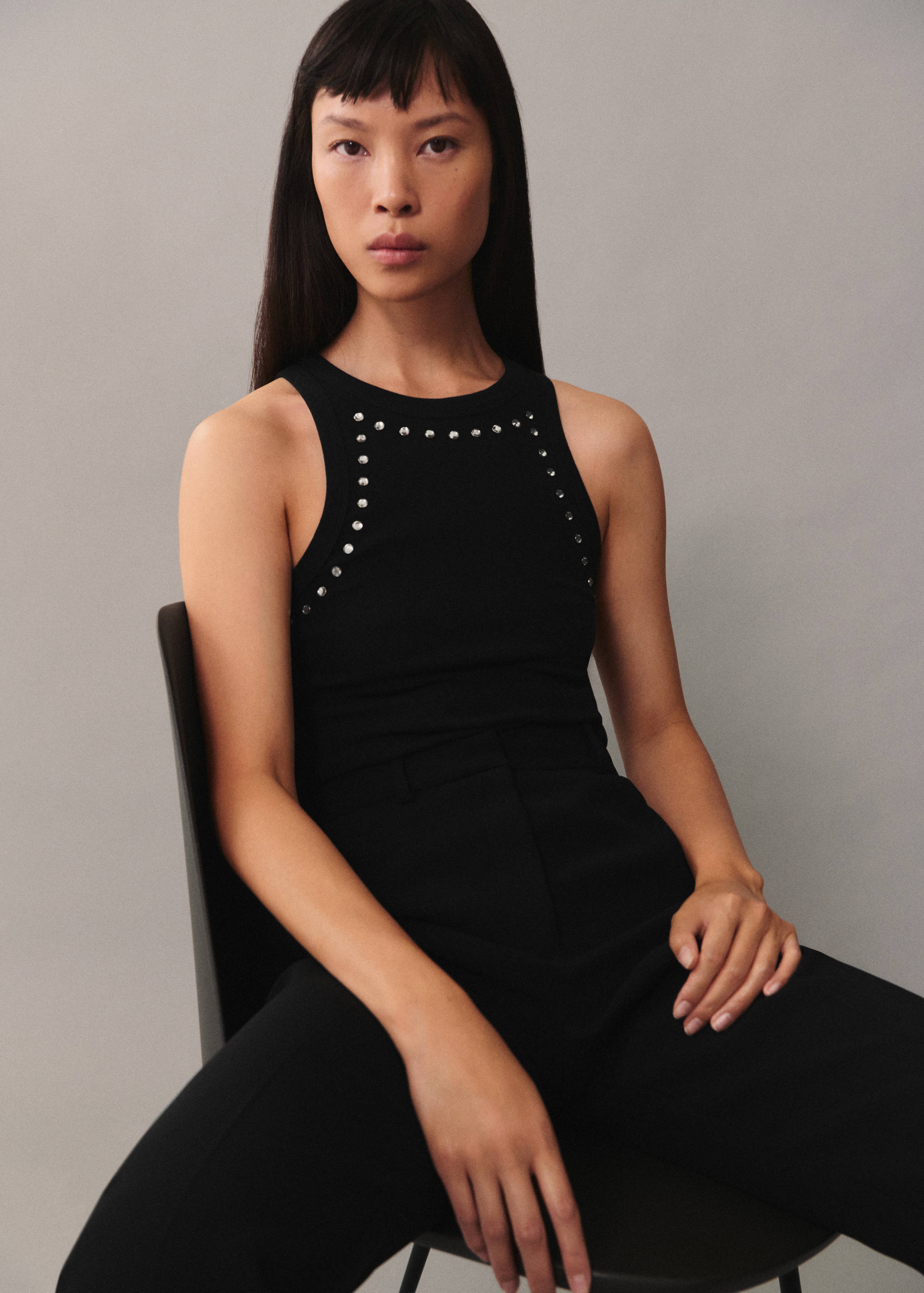 Crop top cristaux - Plan moyen