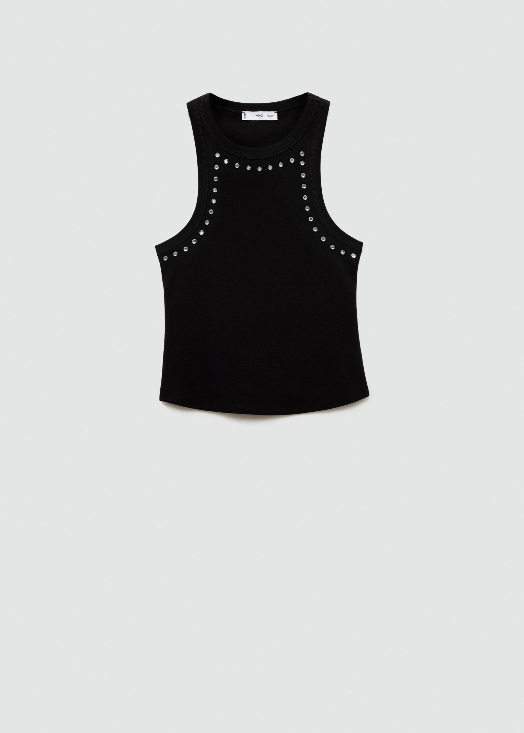 Crop top cristaux - Article sans modèle