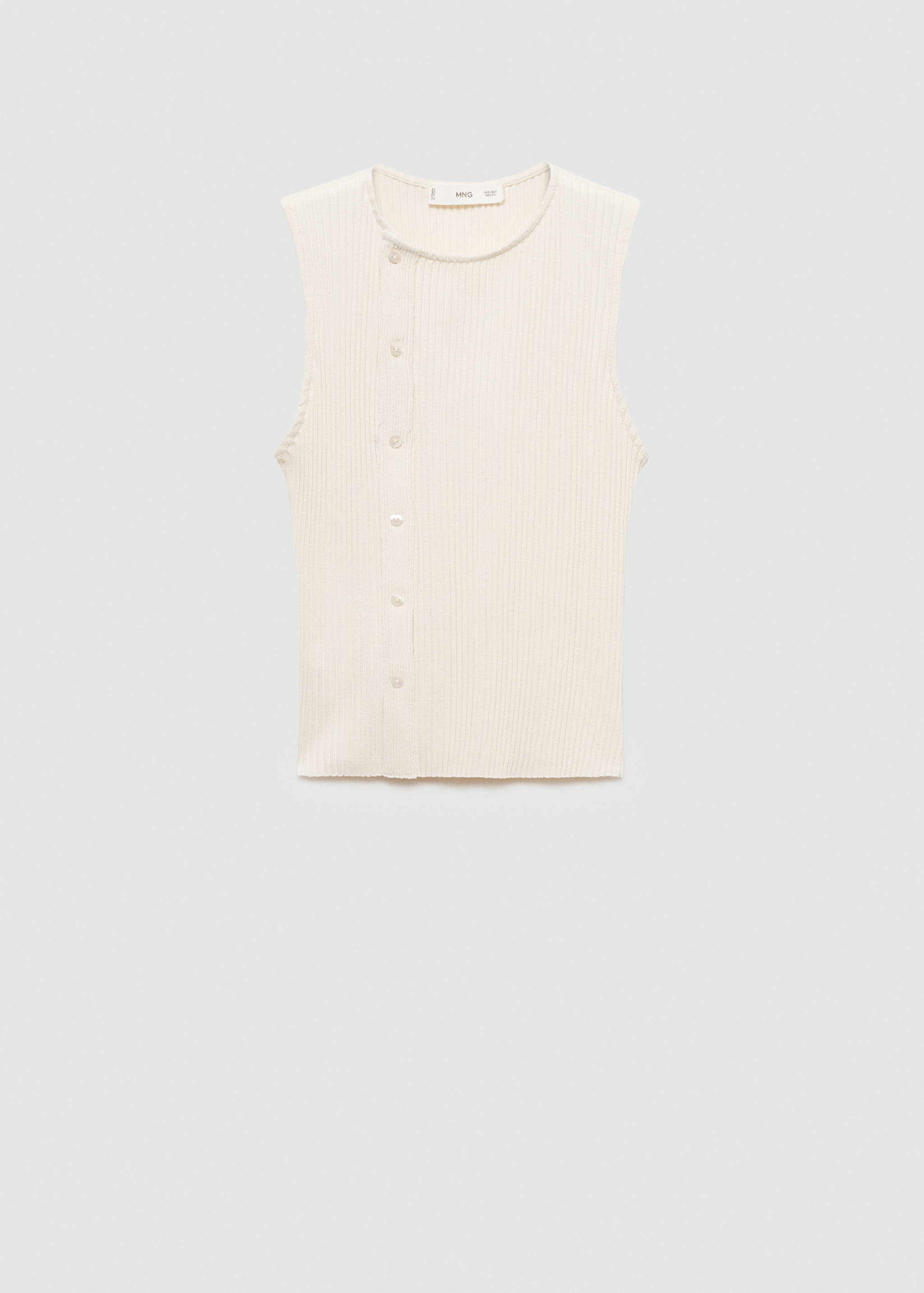 Knitted top with side buttons - Article without model