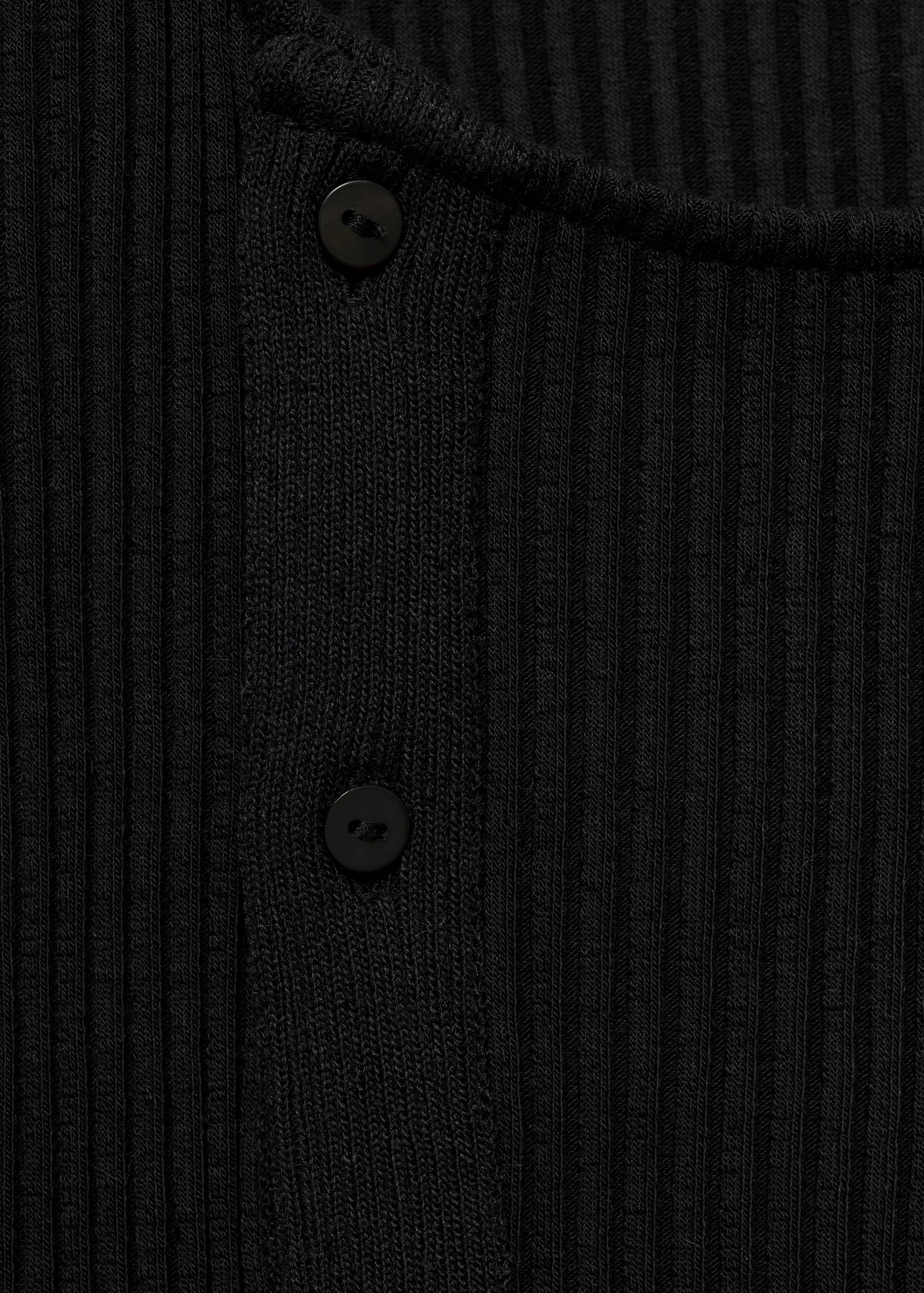 Knitted top with side buttons - Details of the article 8