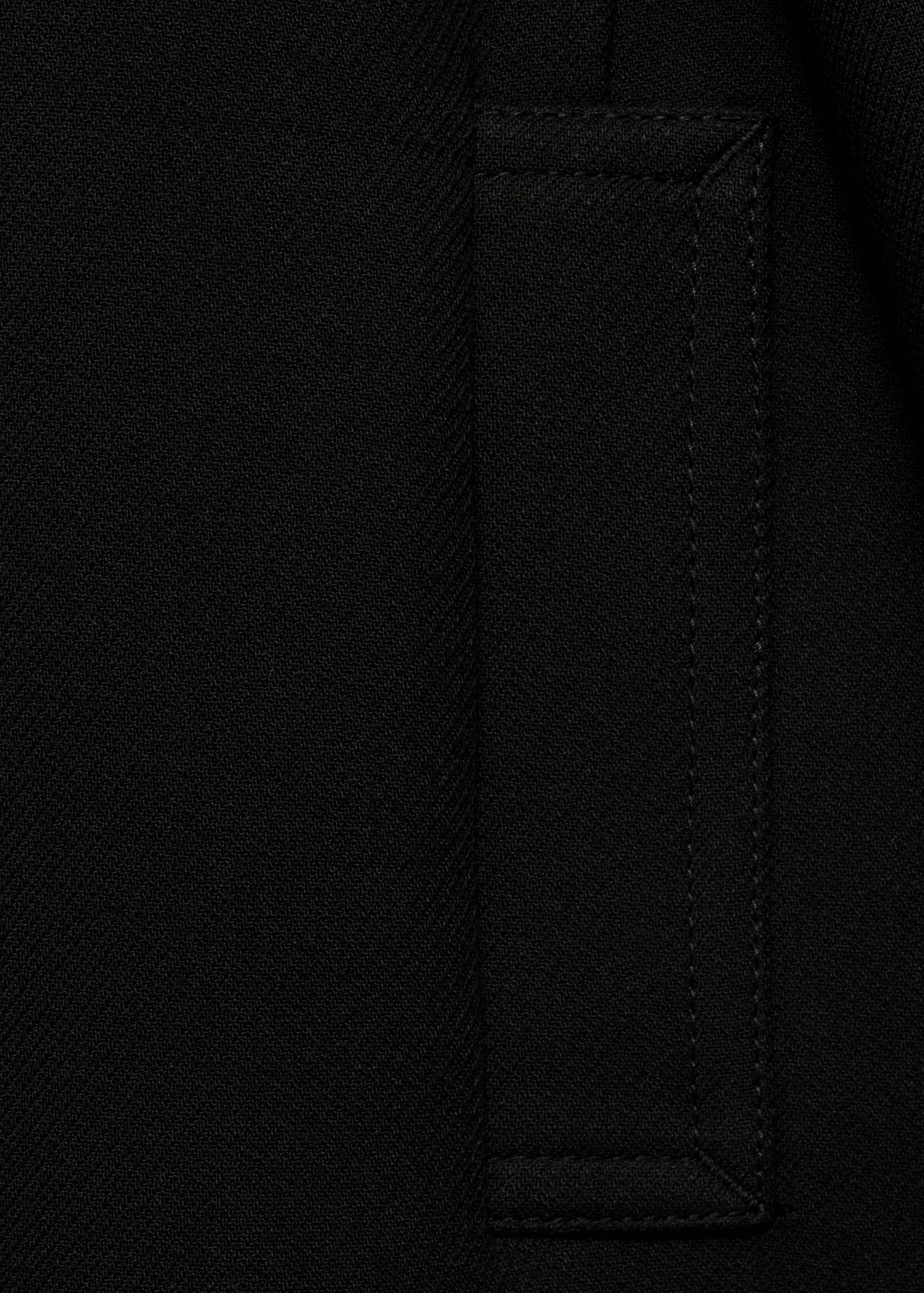 Straight-fit coat with buttons - Details of the article 0