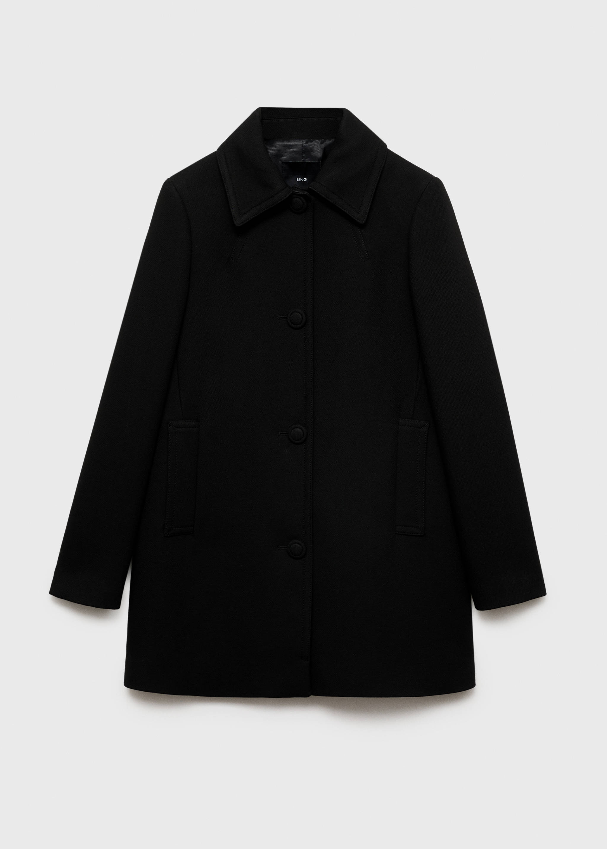 Straight-fit coat with buttons - Article without model