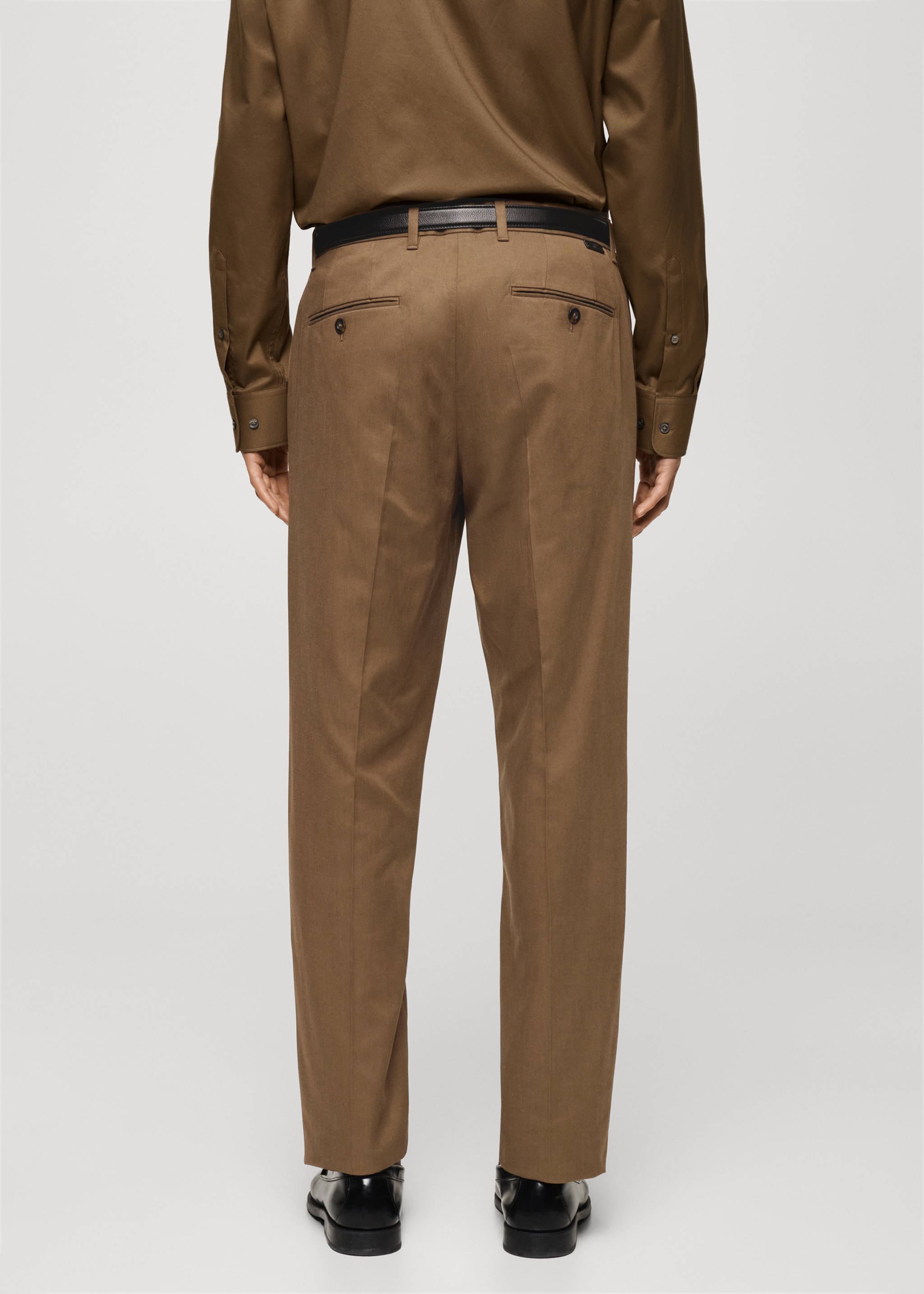 Regular kesim pamuklu pantolon - Ürünün arkası