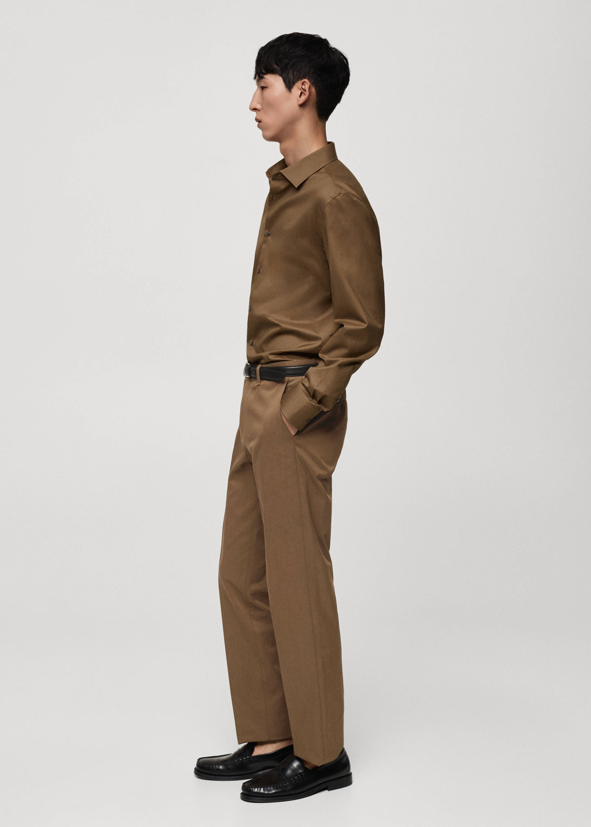 Regular-fit cotton trousers - Details of the article 3