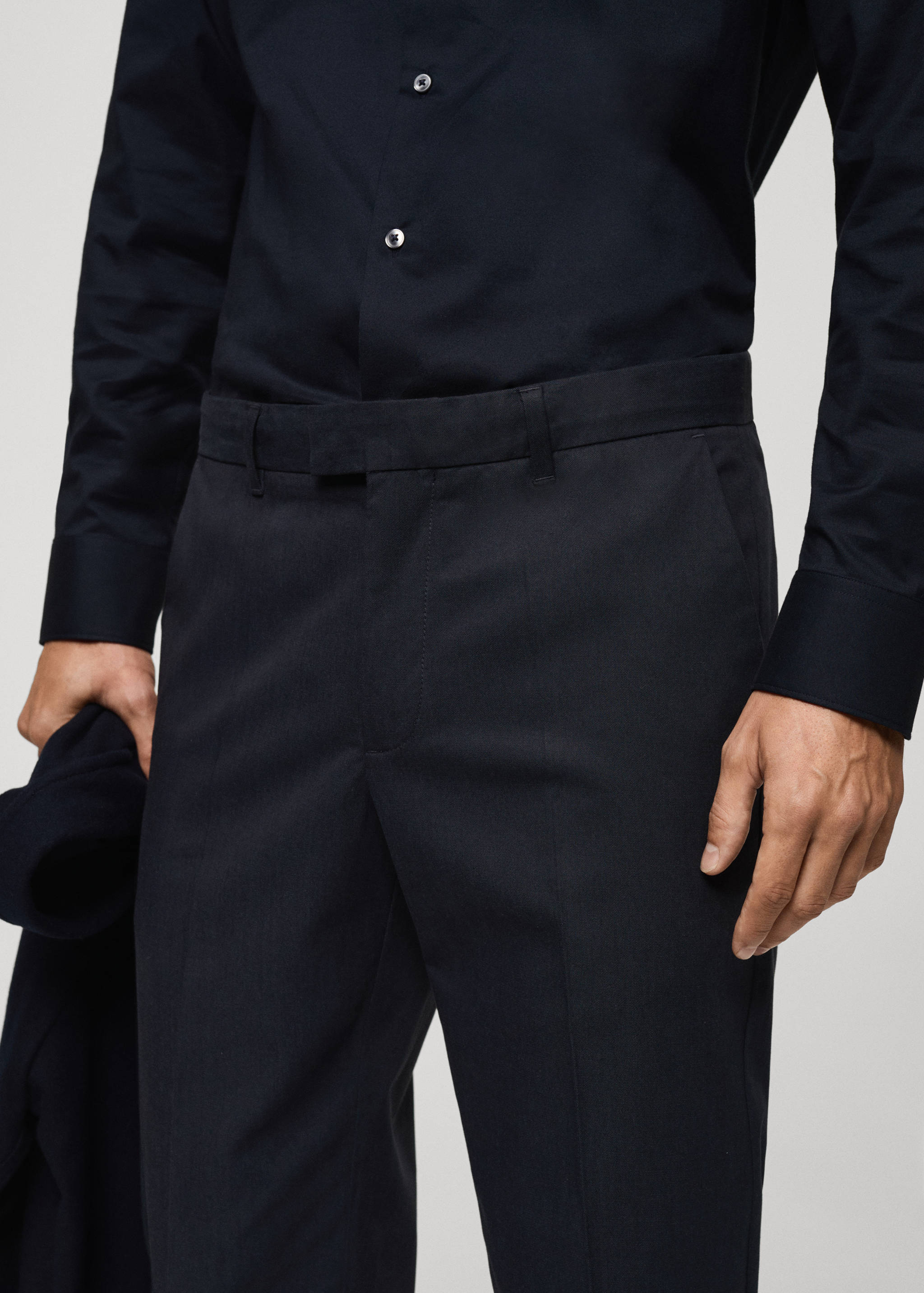 Regular kesim pamuklu pantolon - Ürün detayı 1