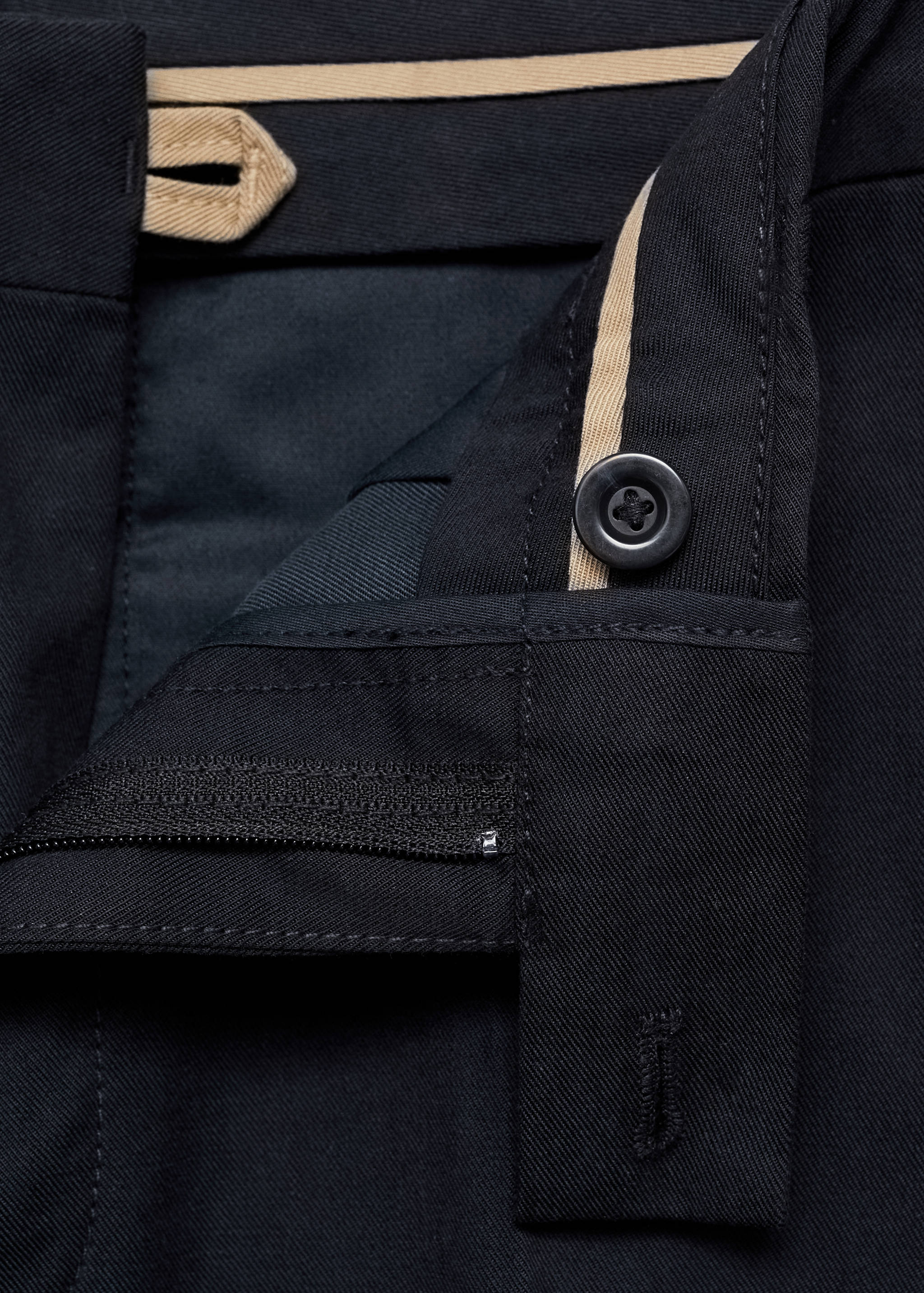 Regular kesim pamuklu pantolon - Ürün detayı 8