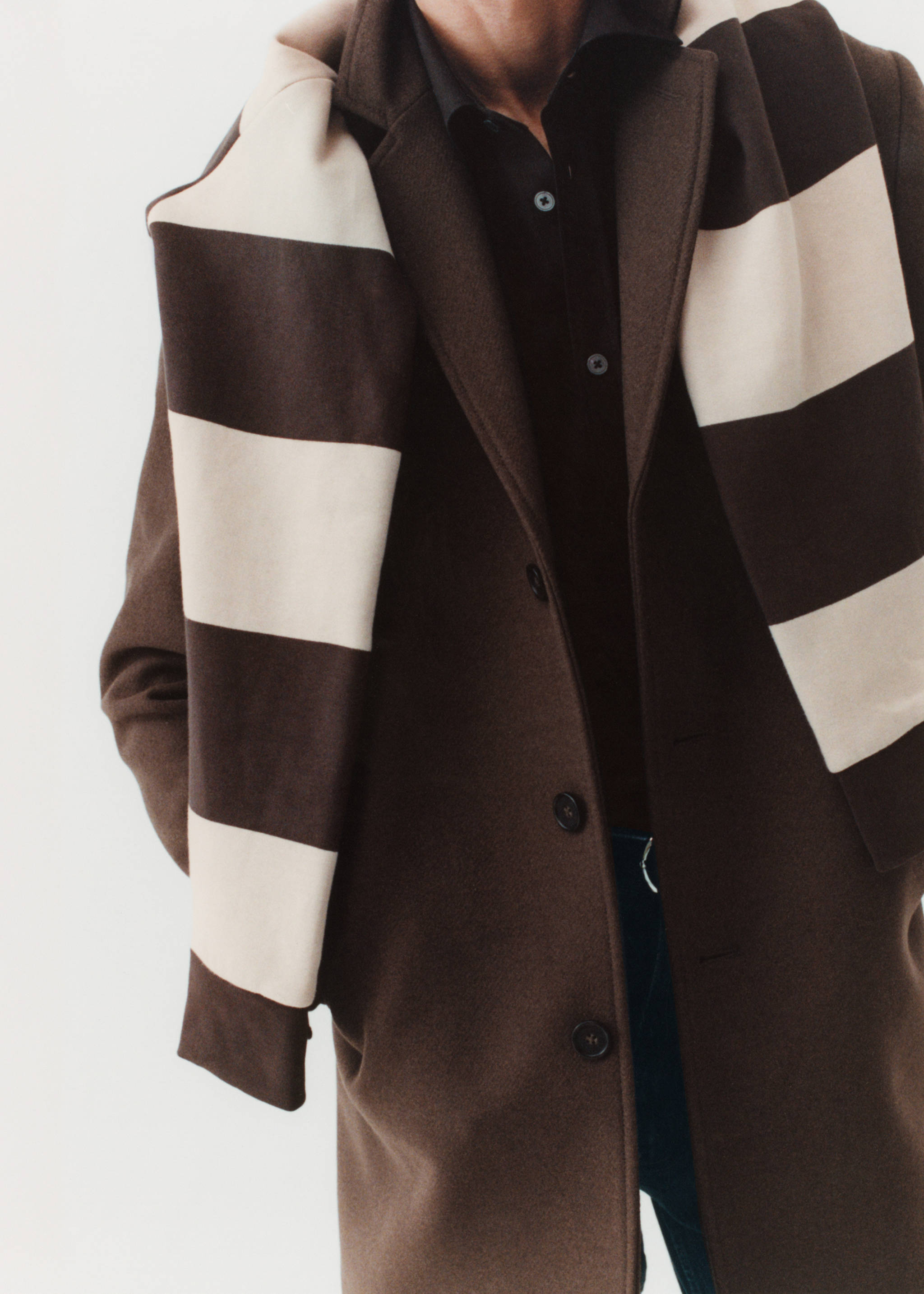 Lightweight recycled wool coat - Details of the article 3