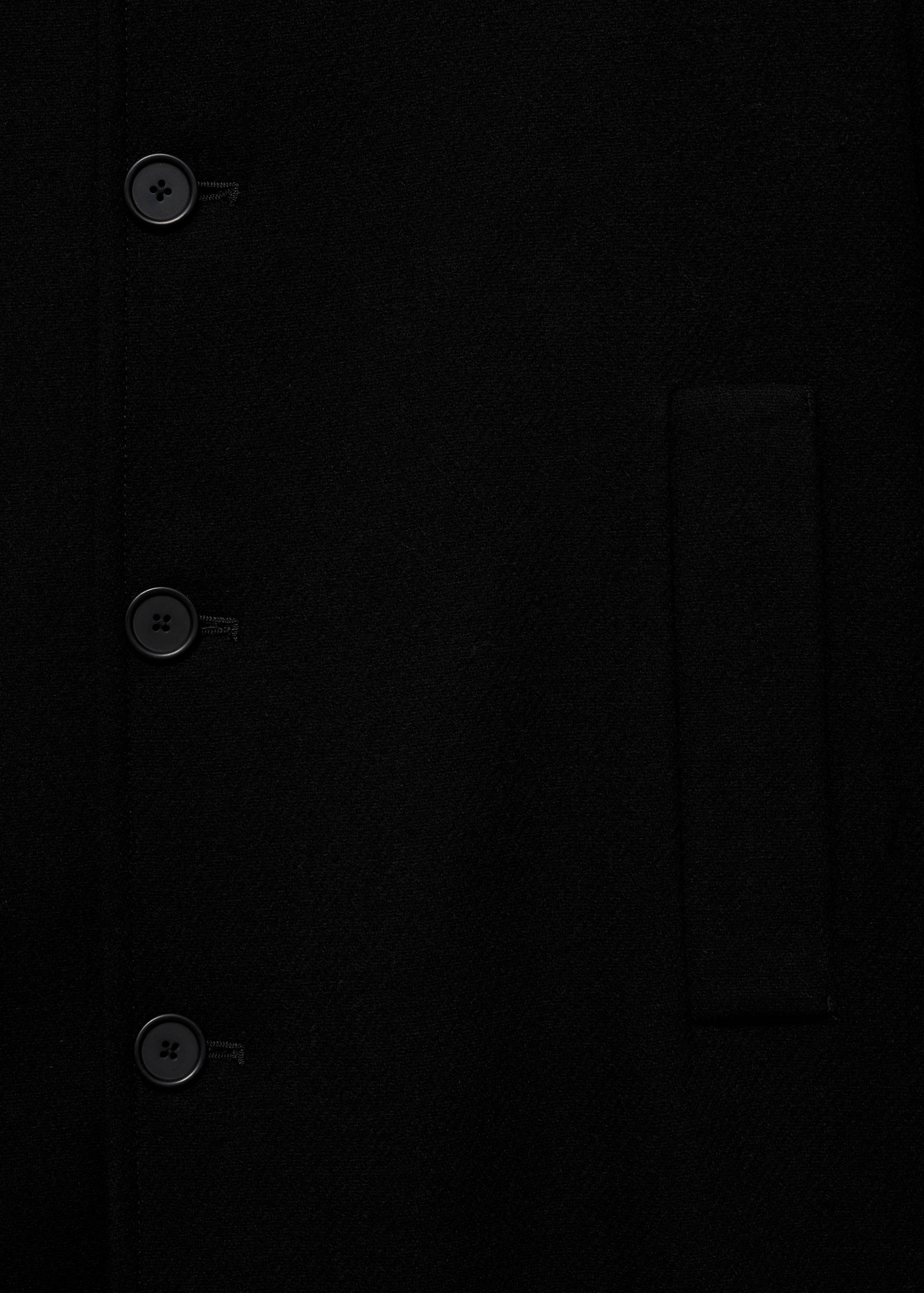 羊毛漏斗领大衣 - null