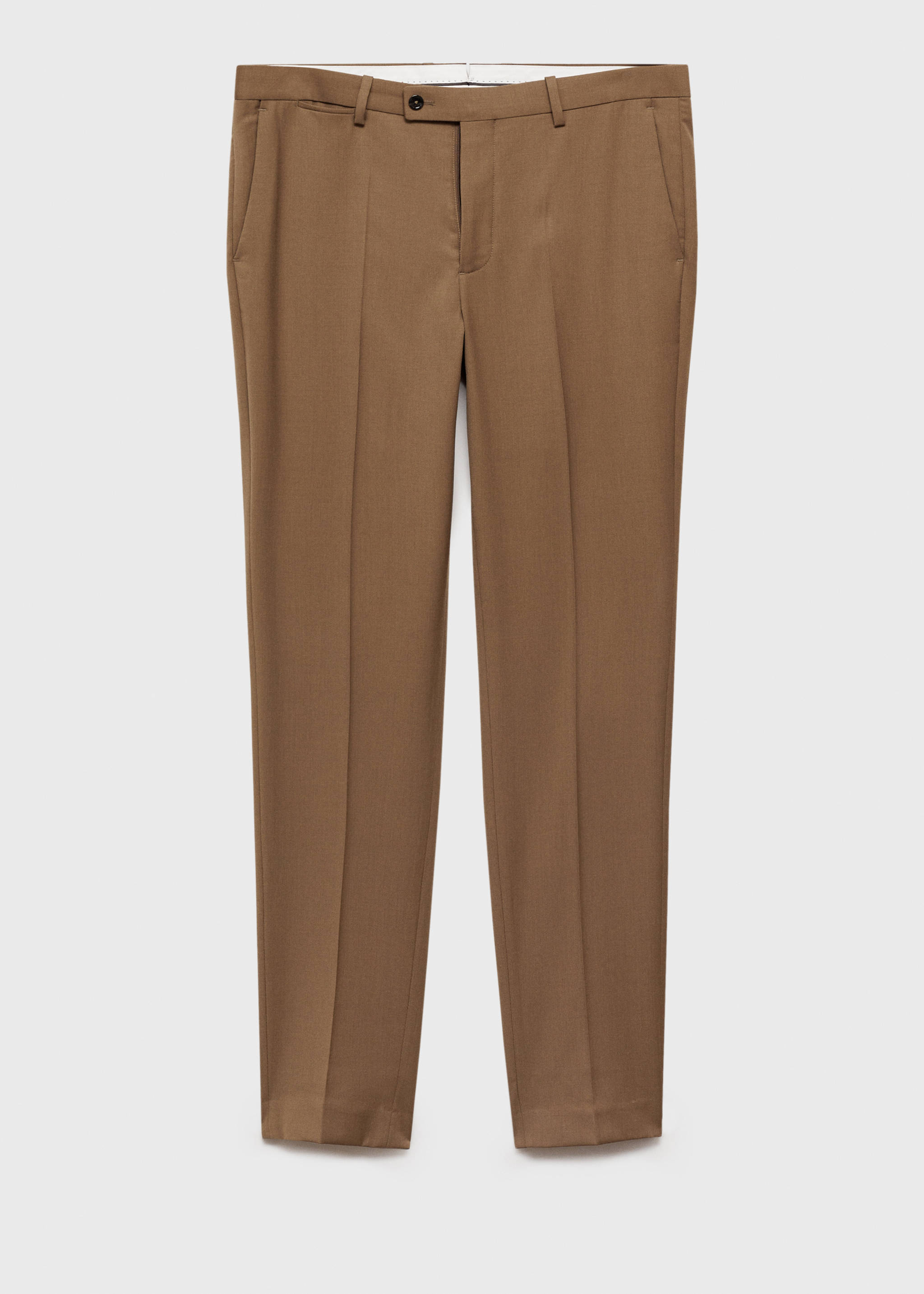 100% virgin wool slim-fit suit trousers - Article without model