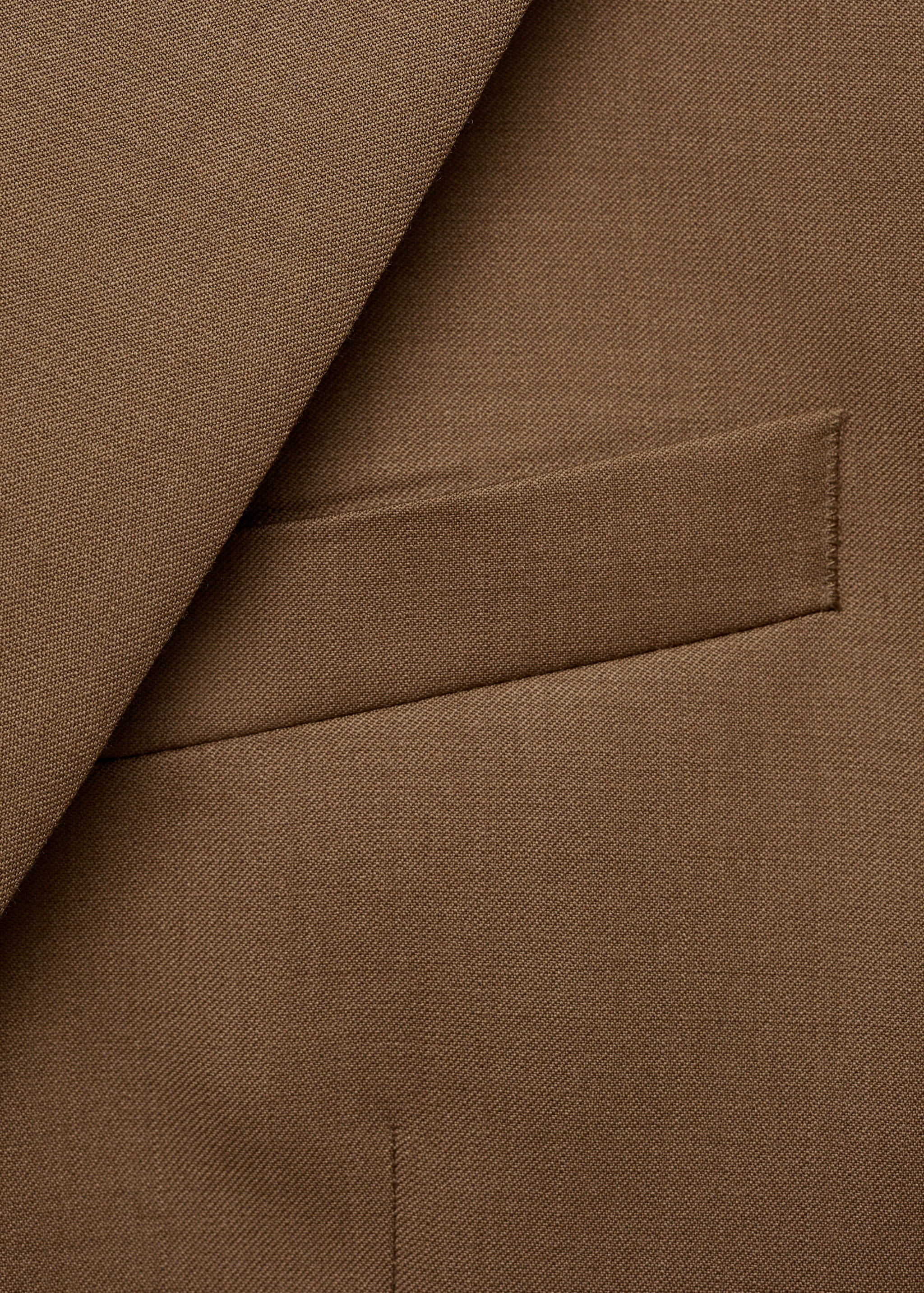 100% virgin wool slim-fit suit jacket - Details of the article 0