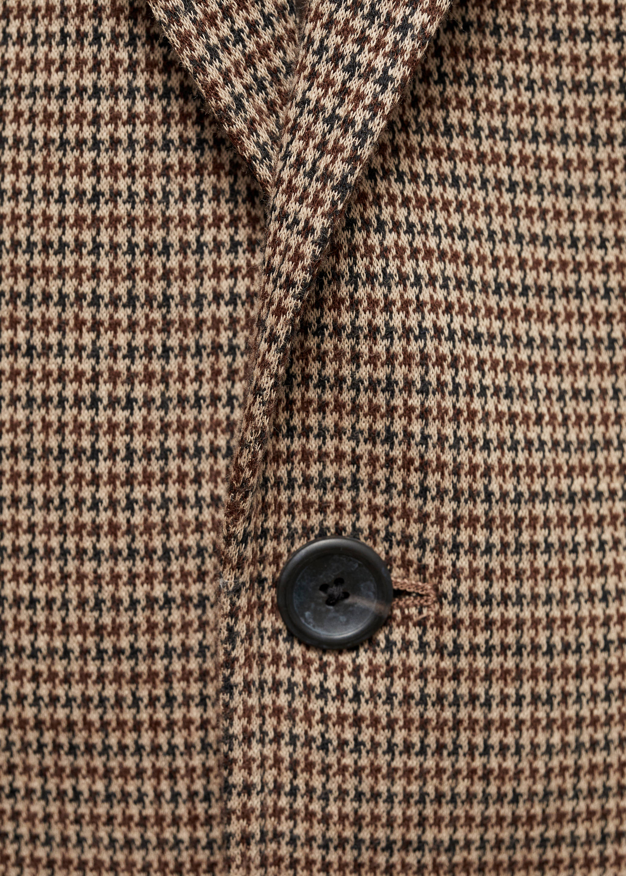 Slim-fit micro-houndstooth jacket - Details of the article 8