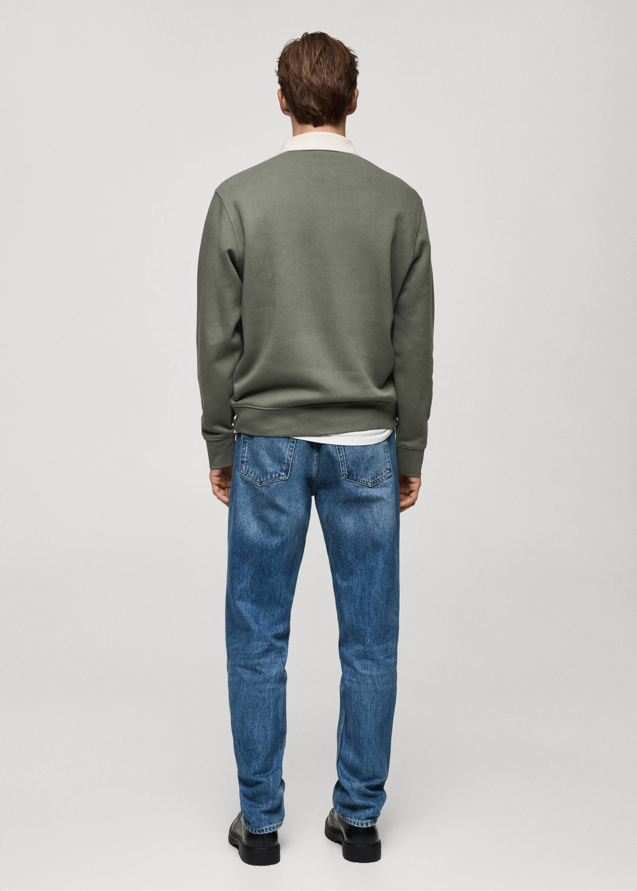 Sudadera polo texto delantero - Reverso del artículo