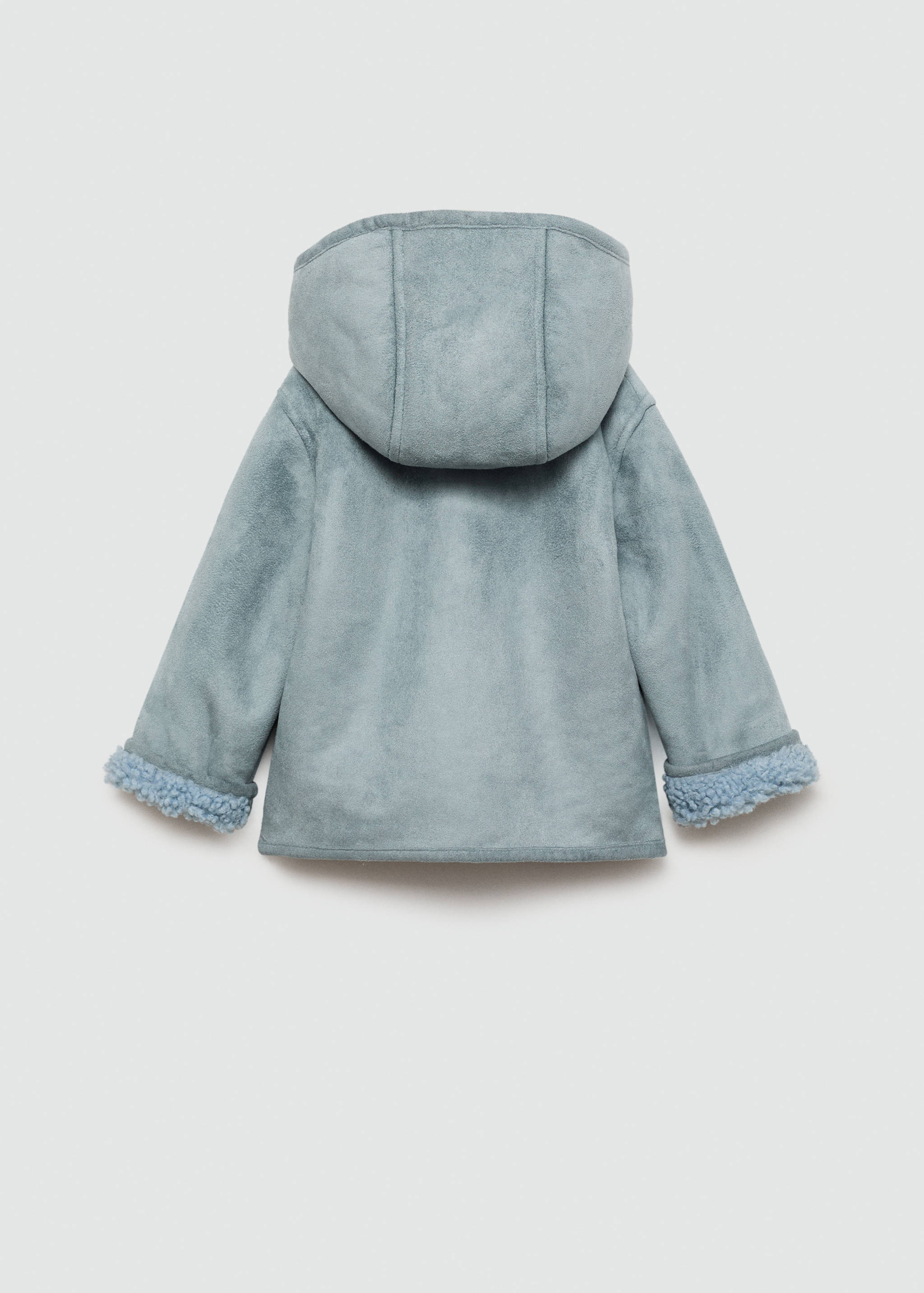 Coat with shearling-effect lining - Reverse of the article