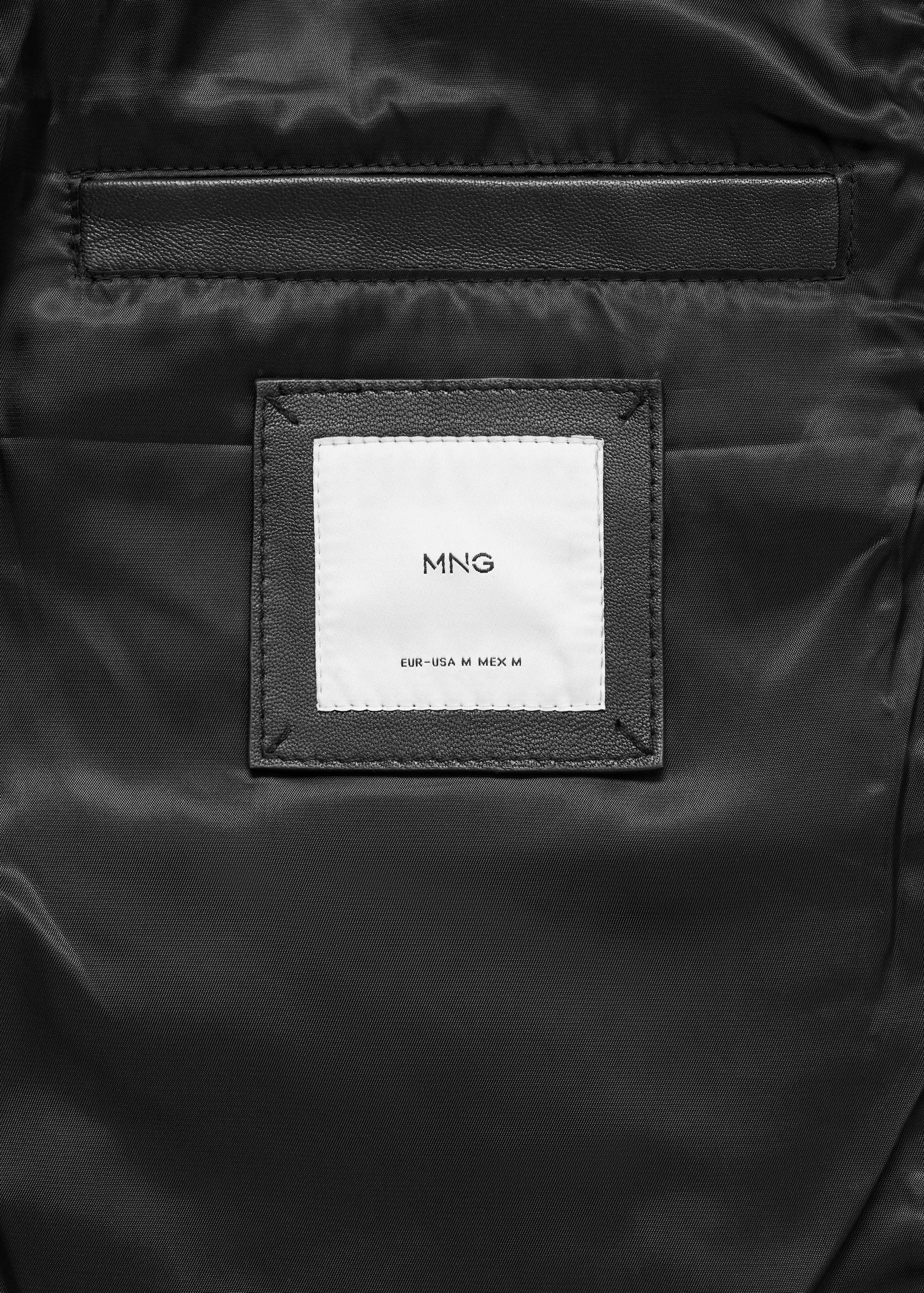 100% leather jacket with pockets - Details of the article 0