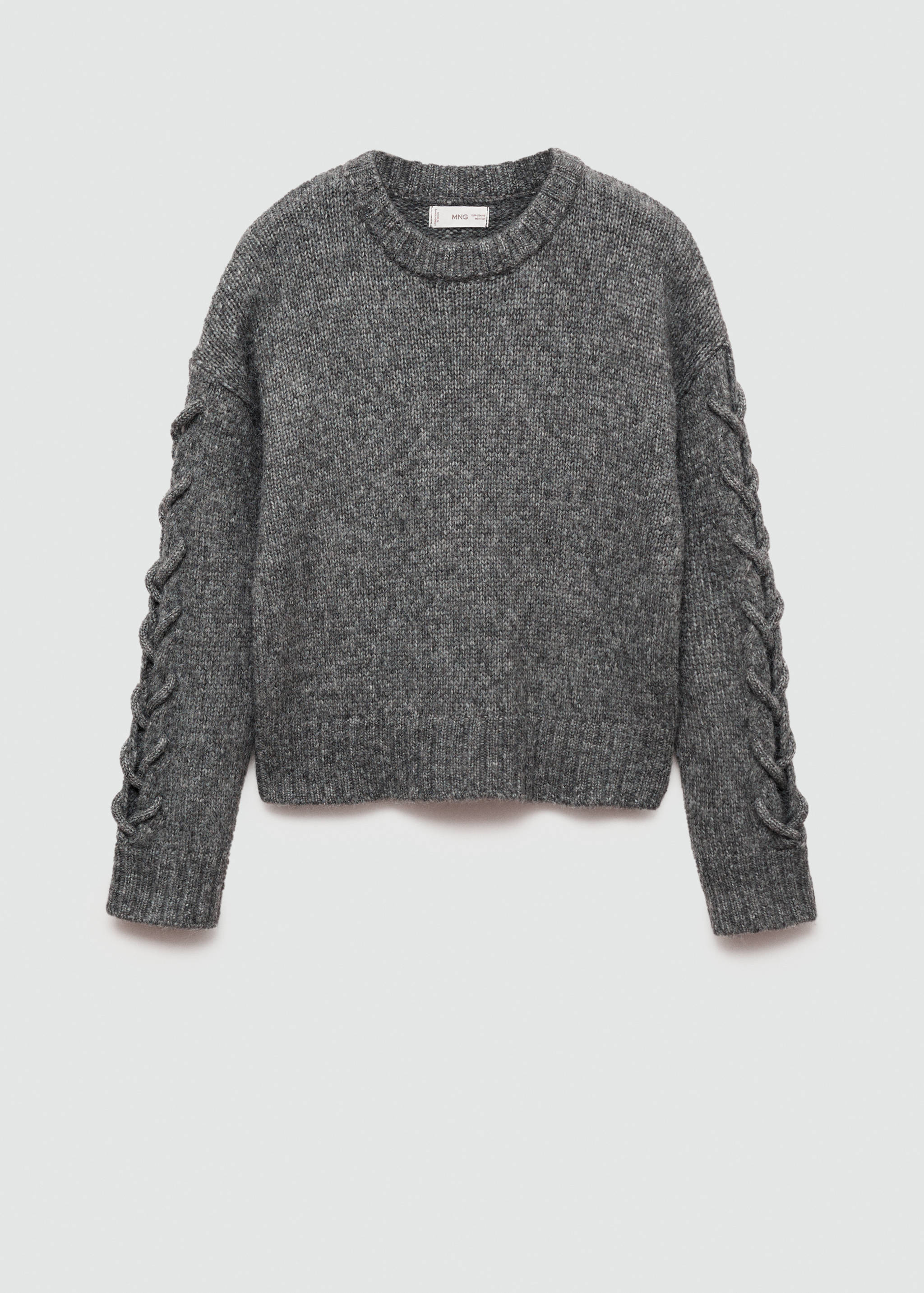 Braided sleeve sweater - Article without model