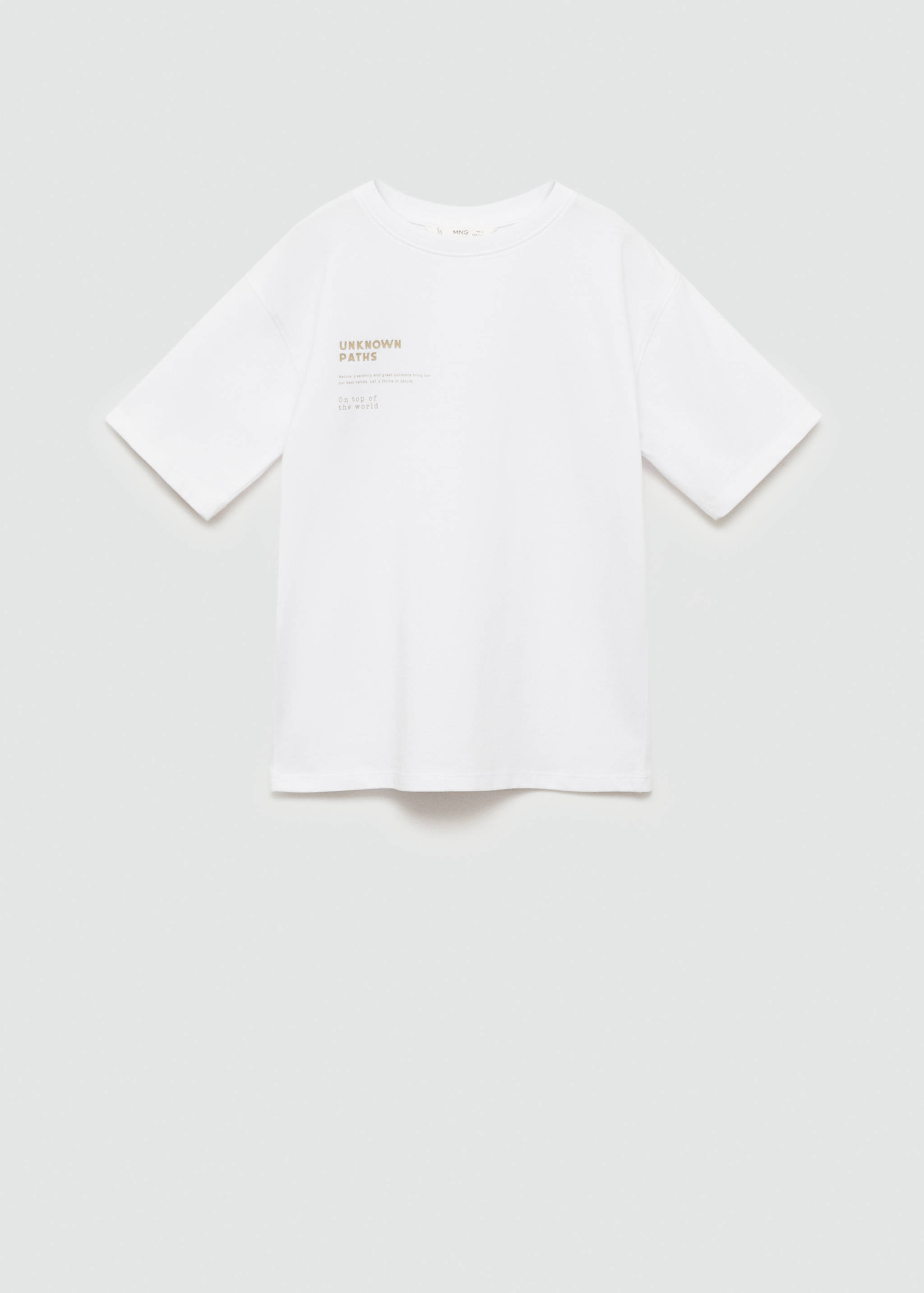 Printed cotton-blend T-shirt - Article without model
