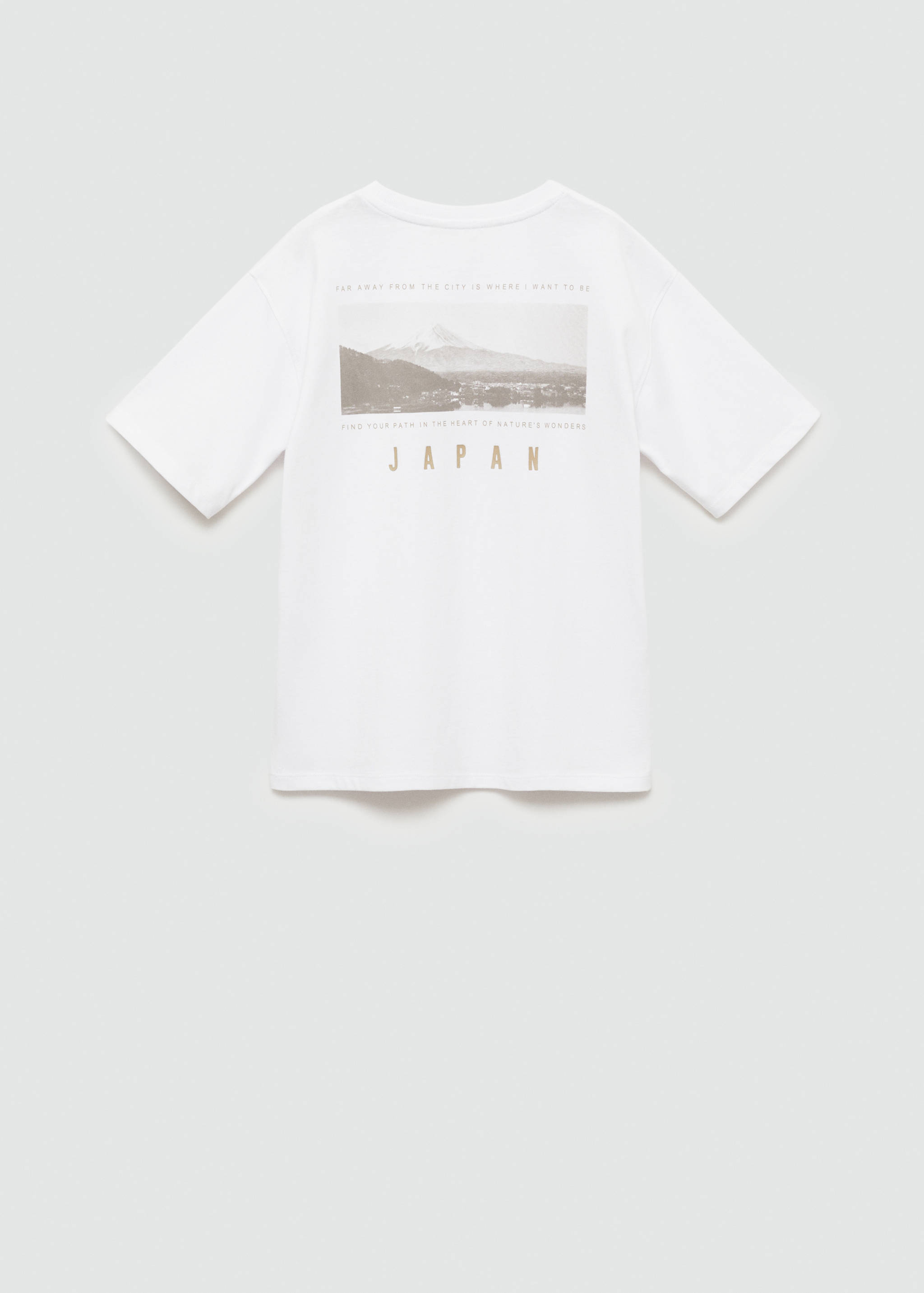Printed cotton-blend T-shirt - Reverse of the article