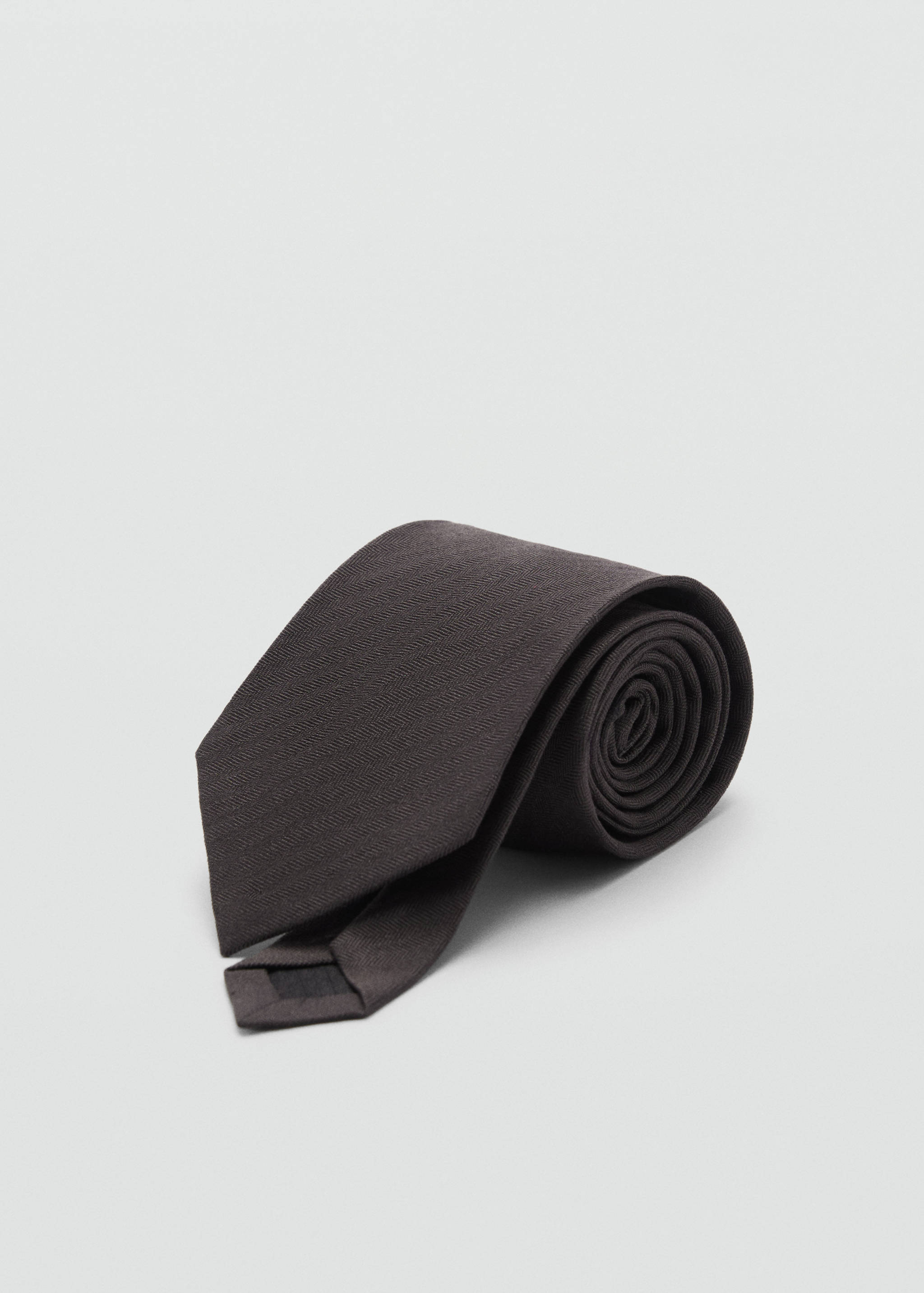 100% mulberry silk tie with microstructure - Medium plane