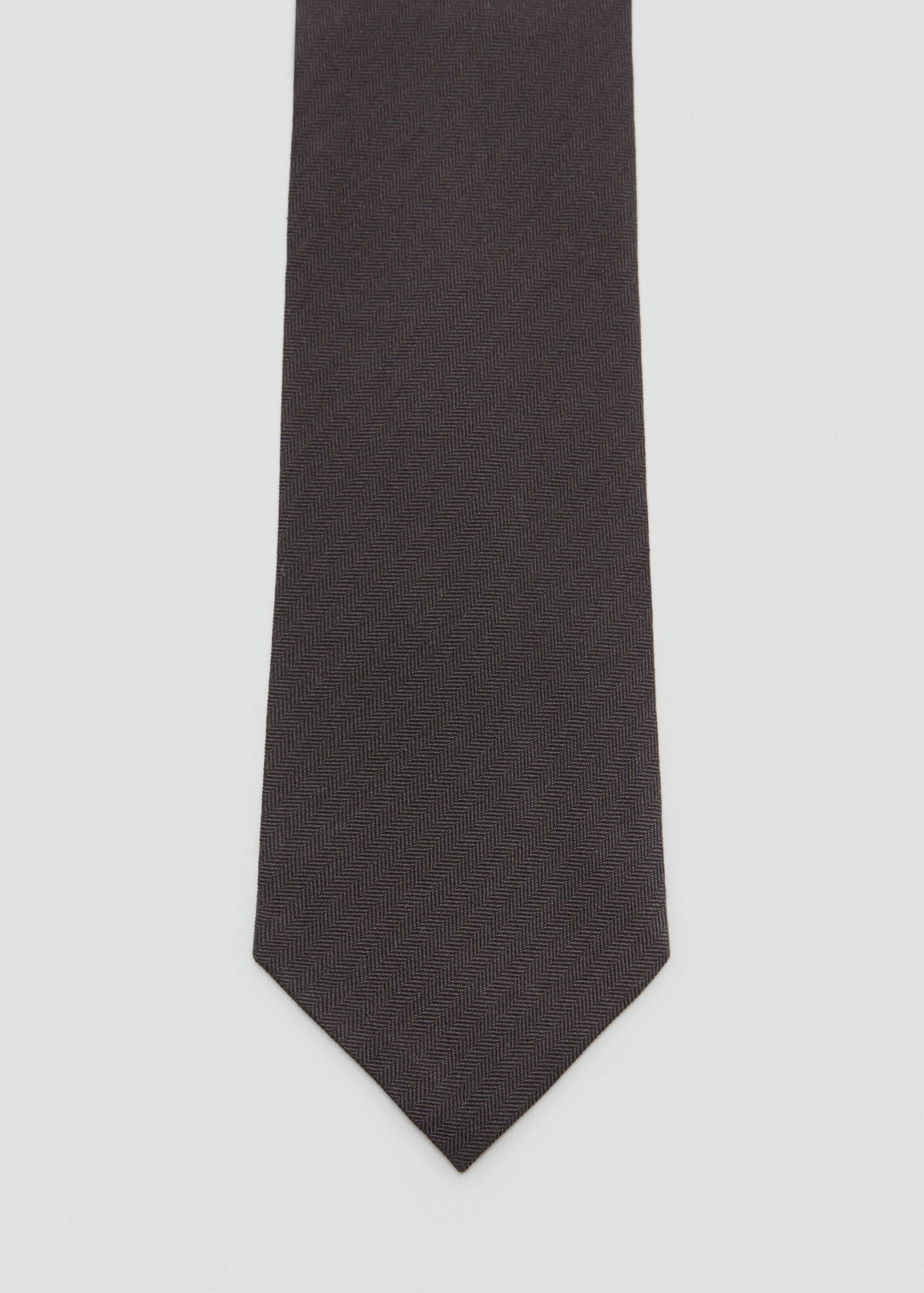 100% mulberry silk tie with microstructure - null