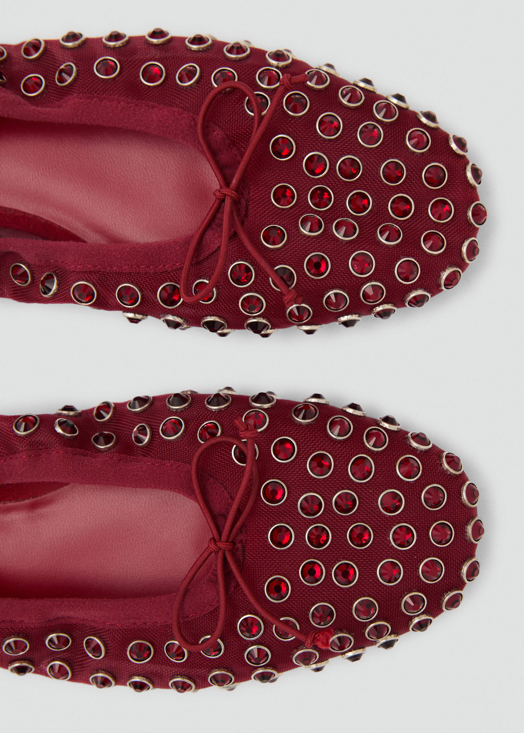 Studded mesh ballerina shoes - Details of the article 2
