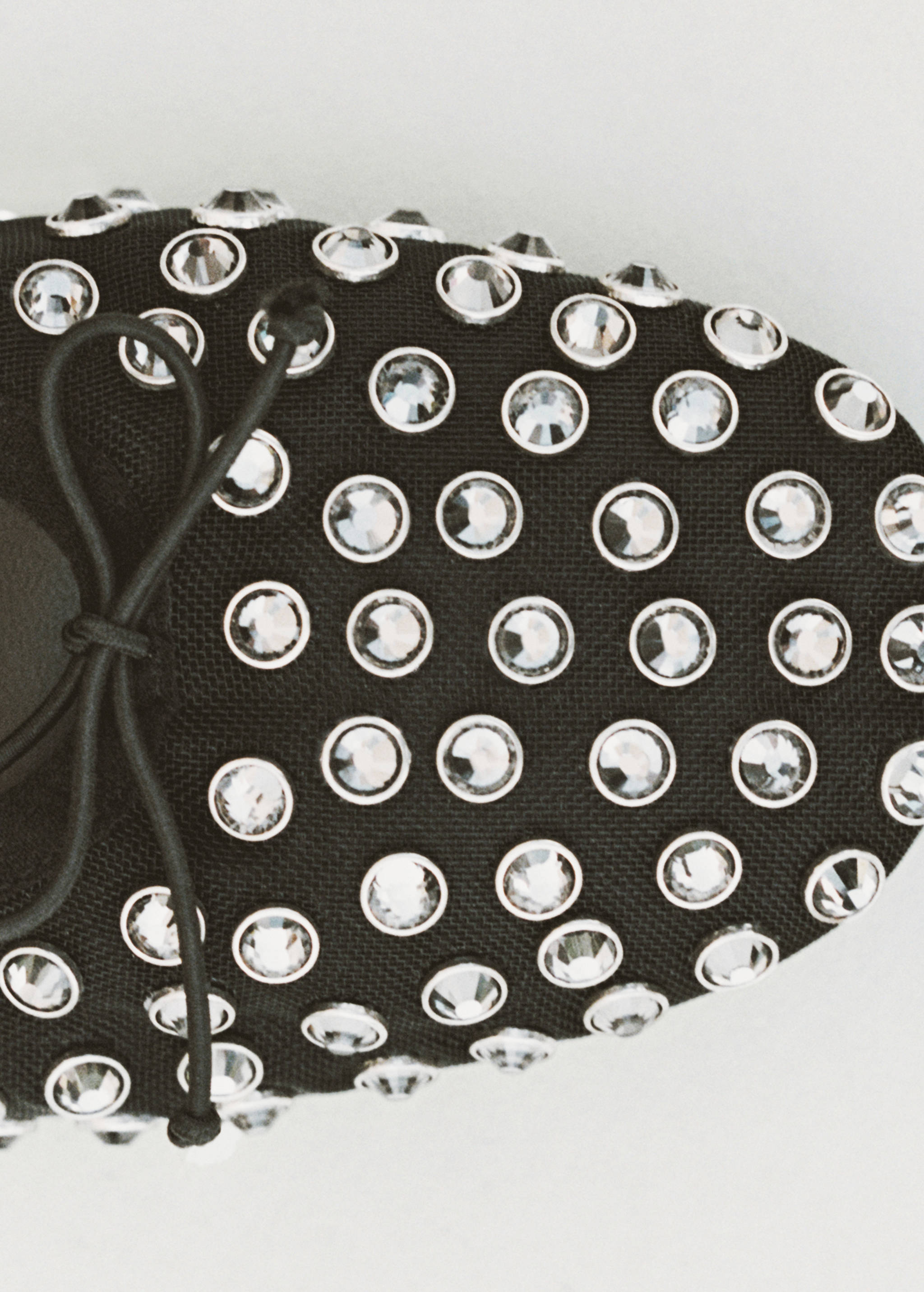 Studded mesh ballerina shoes - General plane