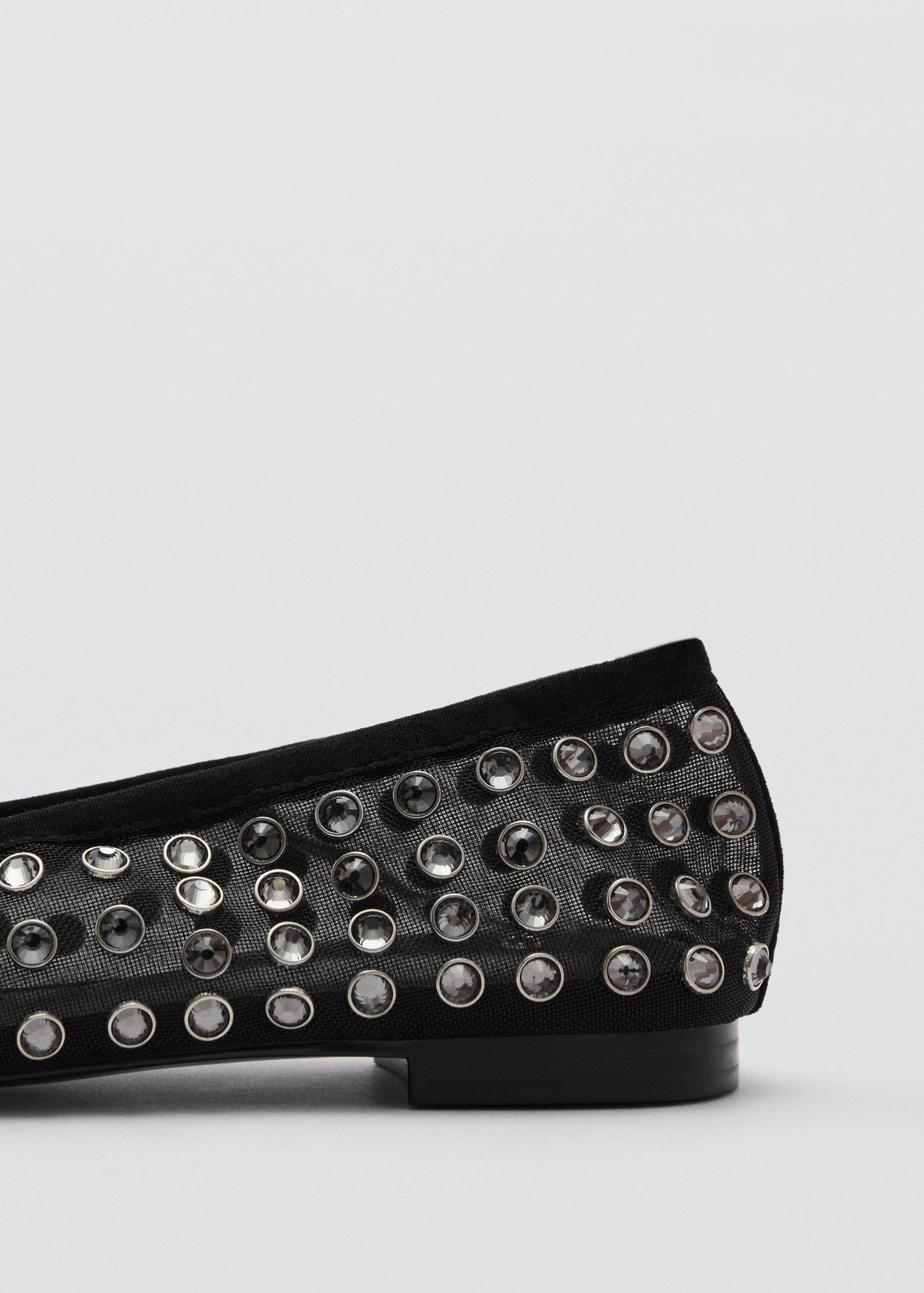 Studded mesh ballerina shoes - Details of the article 1