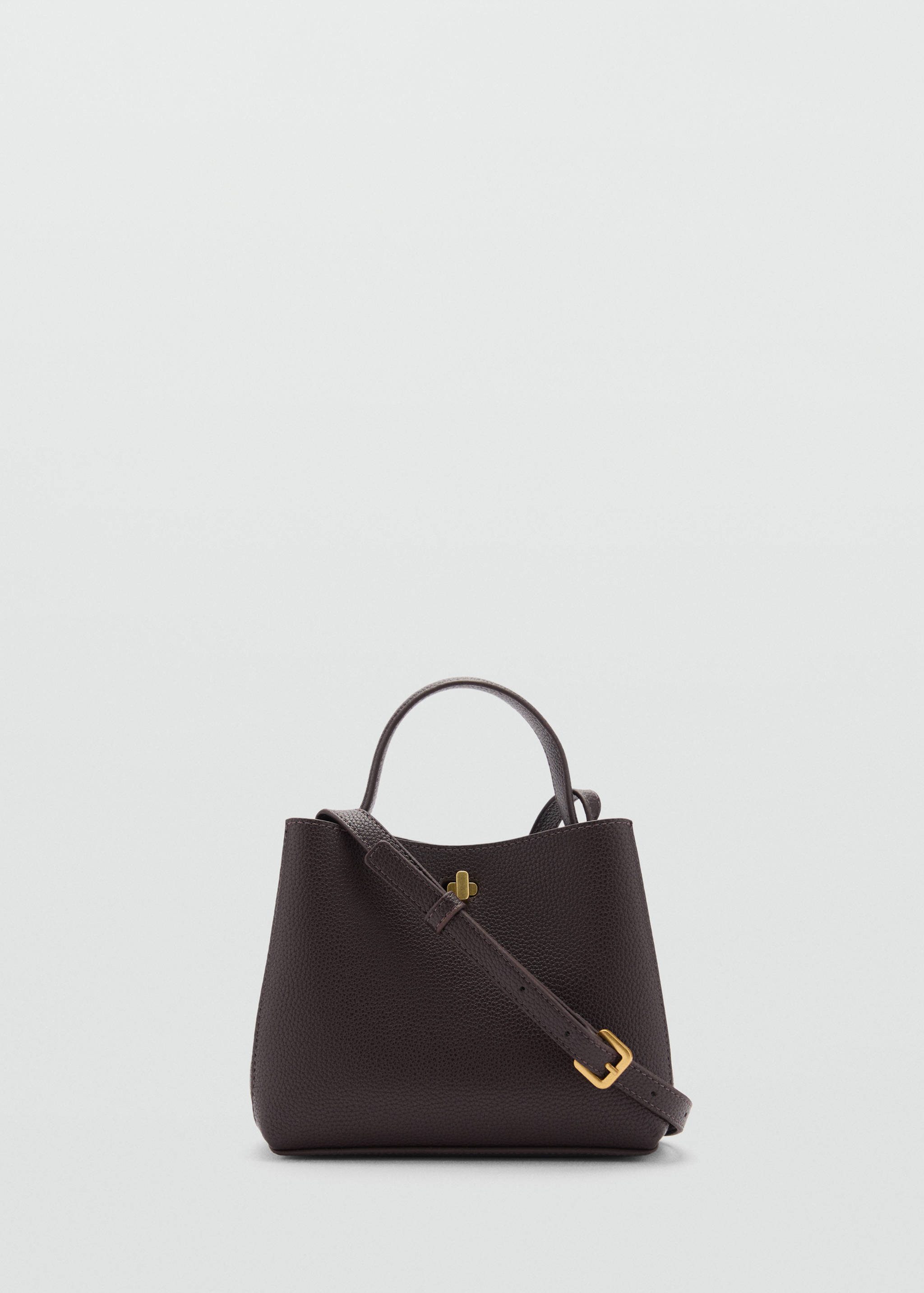 Mini shopper bag with metallic detail - Article without model
