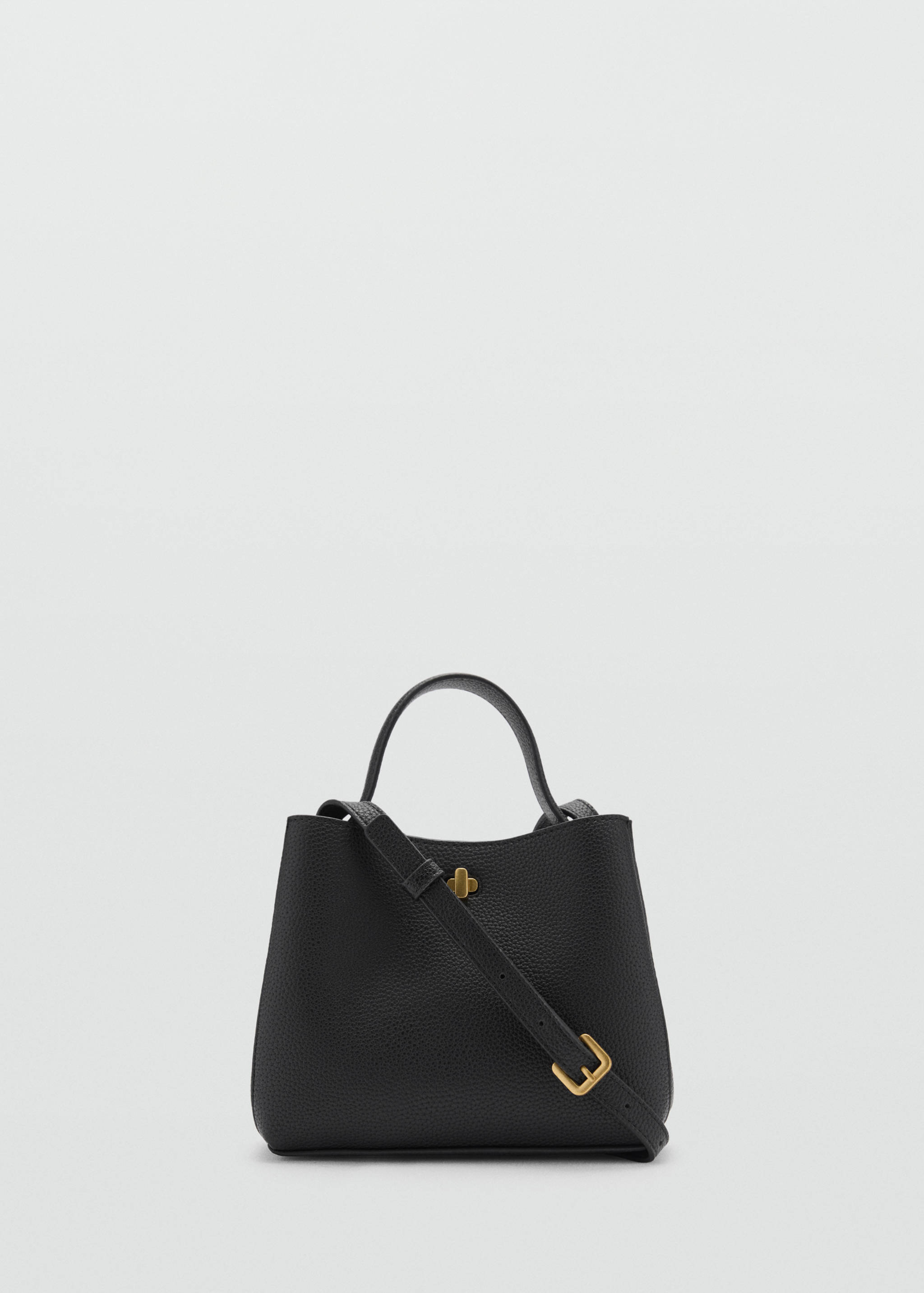 Mini shopper bag with metallic detail - Article without model