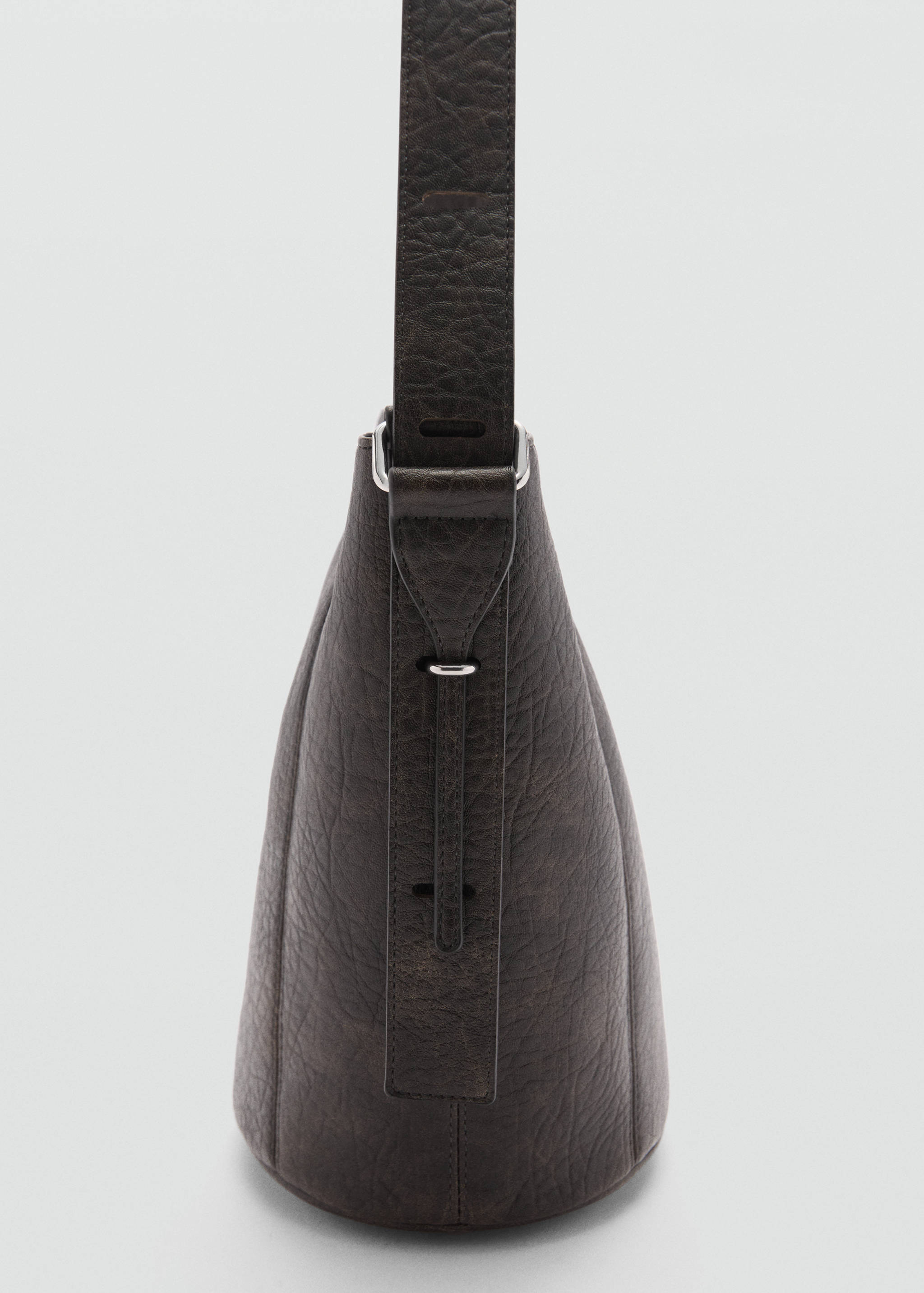 Faux-leather bucket handbag - Details of the article 1