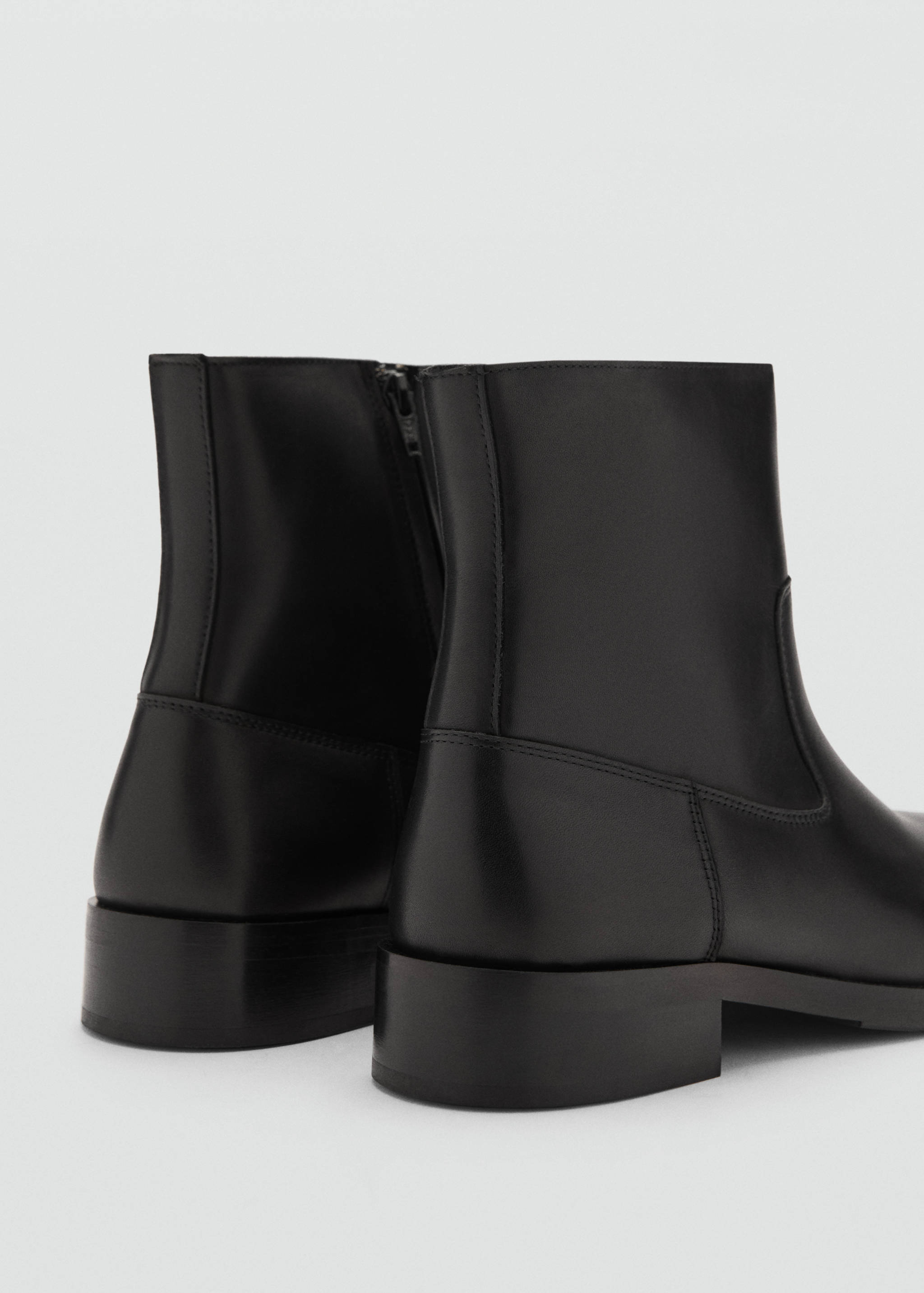 Bottines cuir bout carré - Détail de l'article 1
