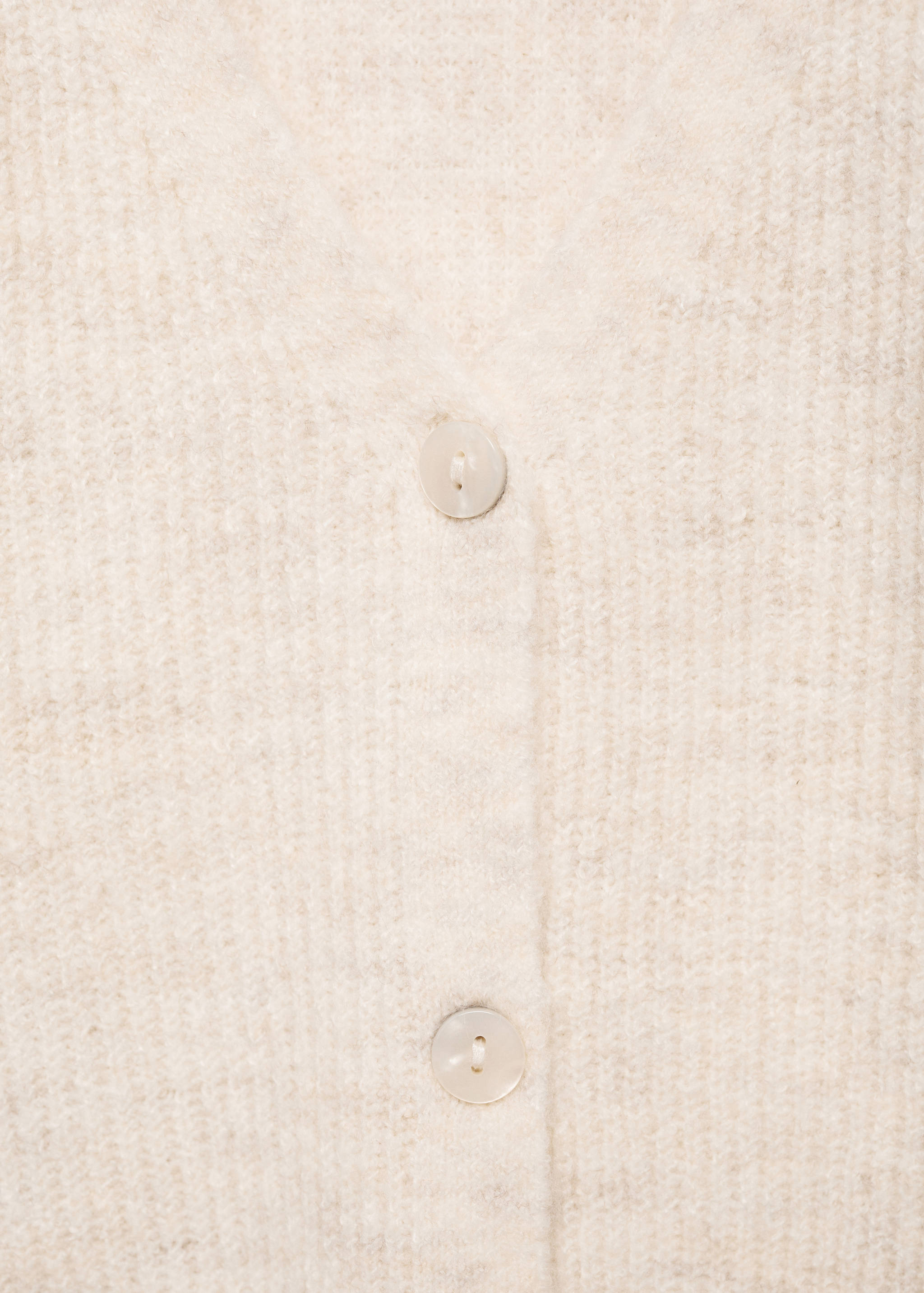 Buttoned ribbed cardigan - Details of the article 8