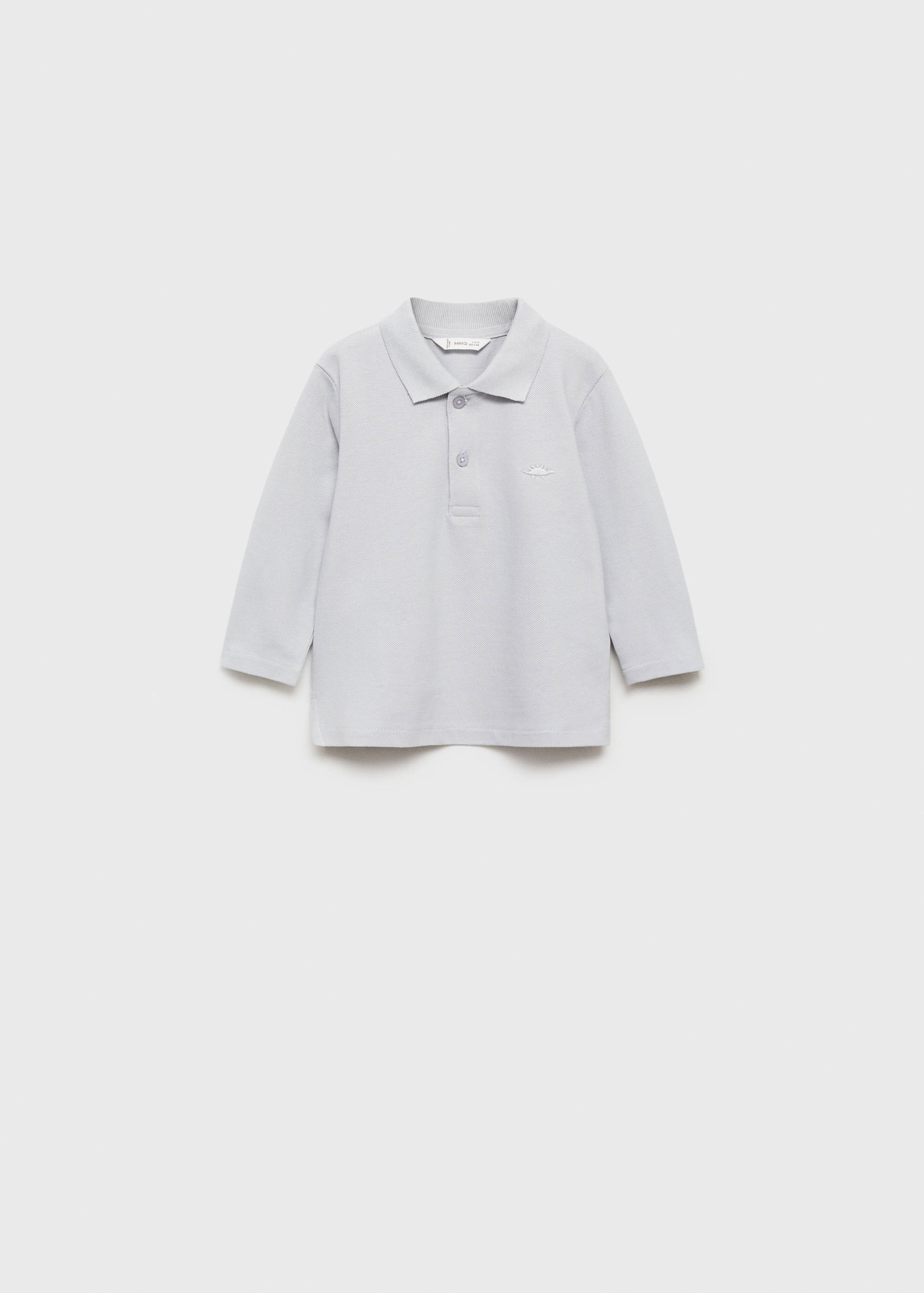 Long sleeves cotton polo - Article without model