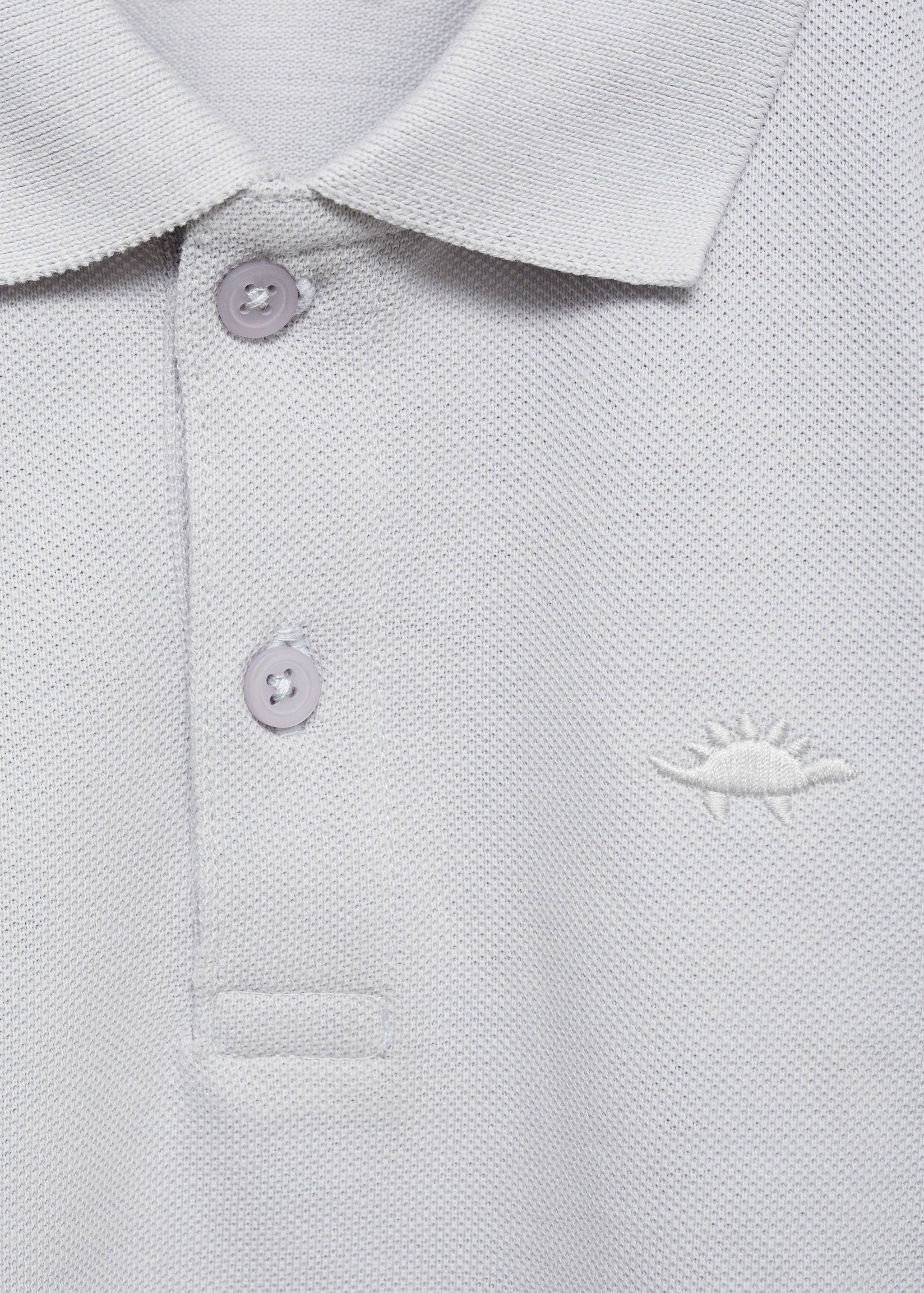 Long sleeves cotton polo - Details of the article 8