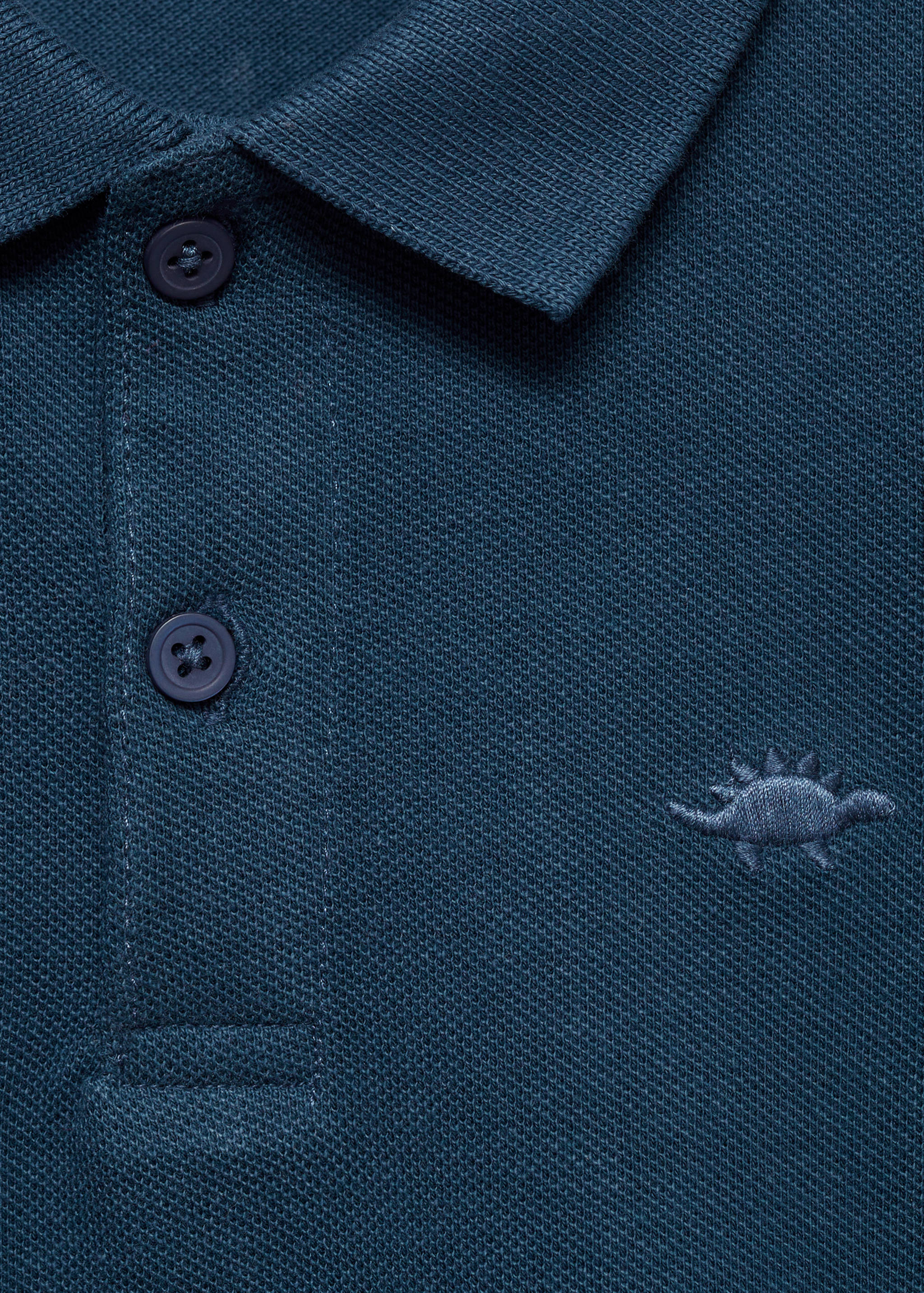 Long sleeves cotton polo - Details of the article 8
