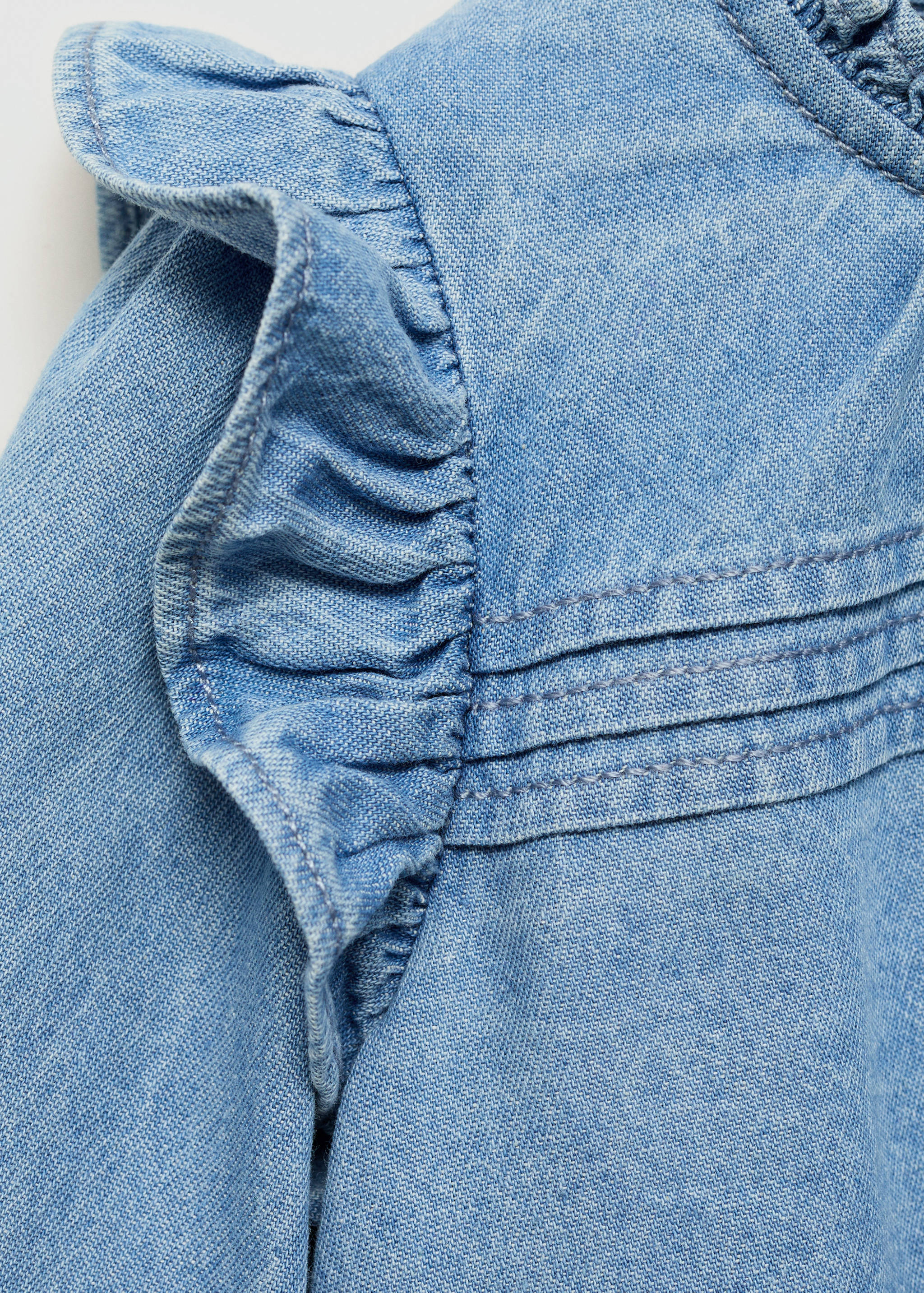 Frilled denim shirt - Details of the article 8
