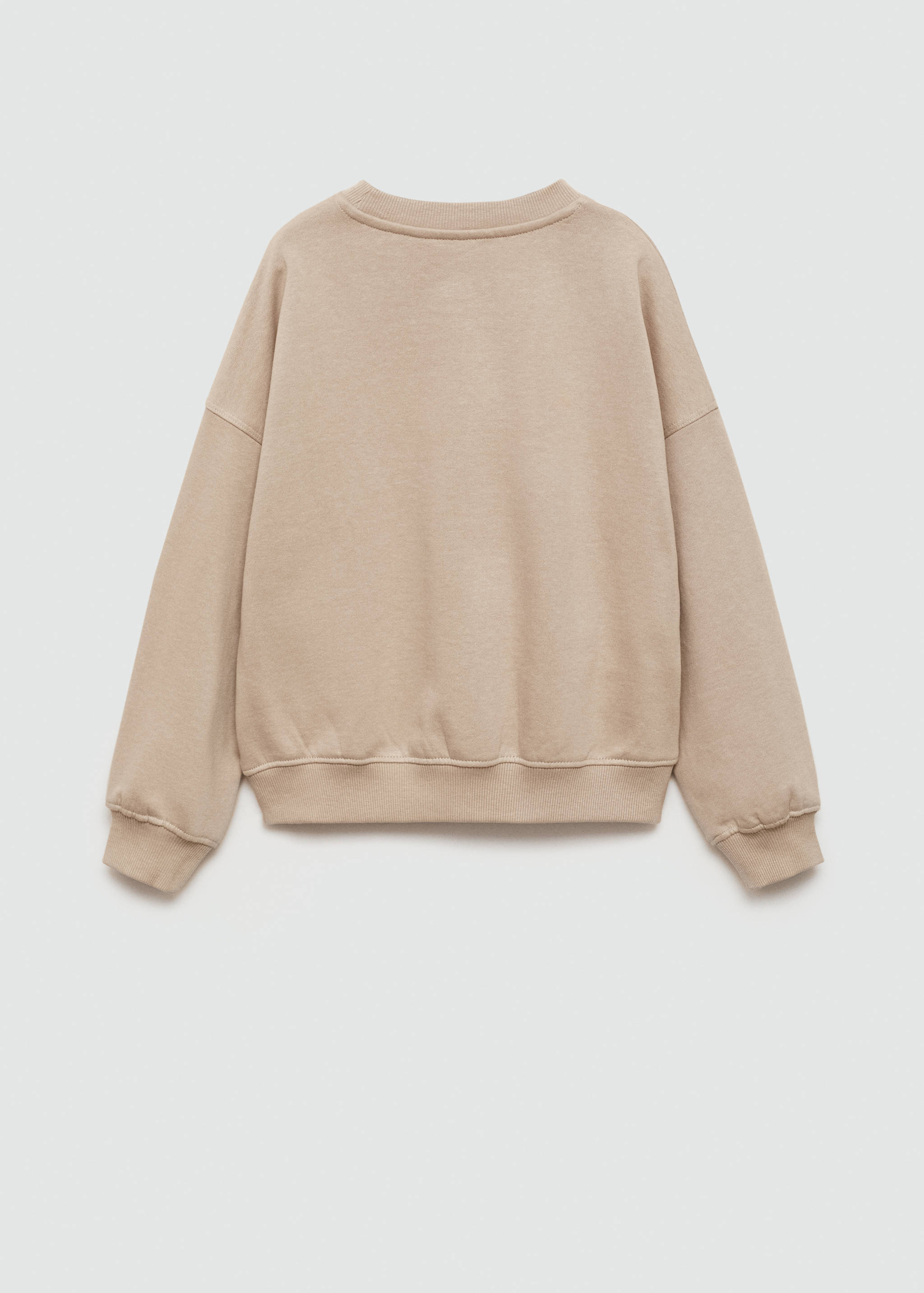 Printed cotton sweatshirt - Reverse of the article