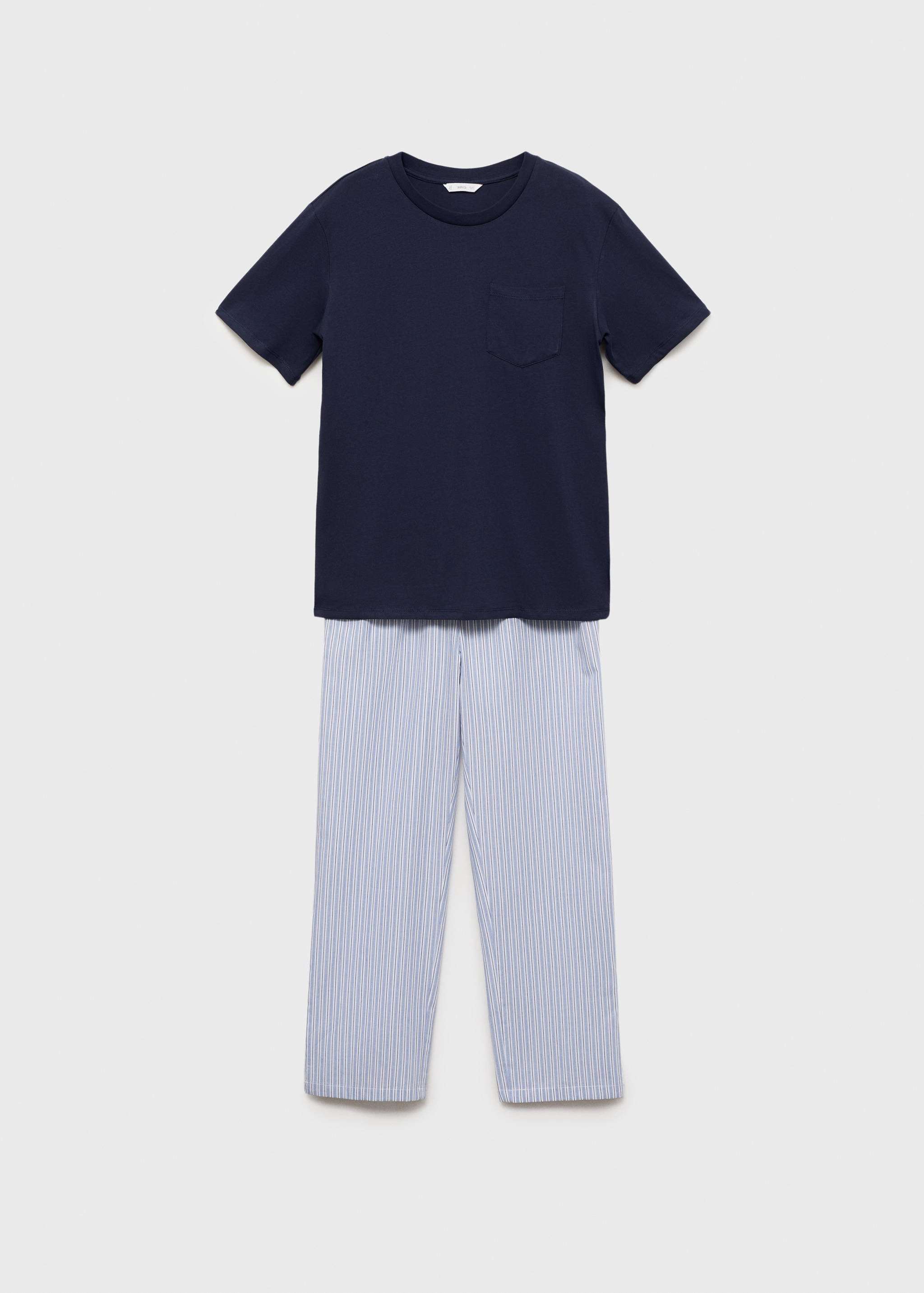 Striped long pyjamas - Article without model