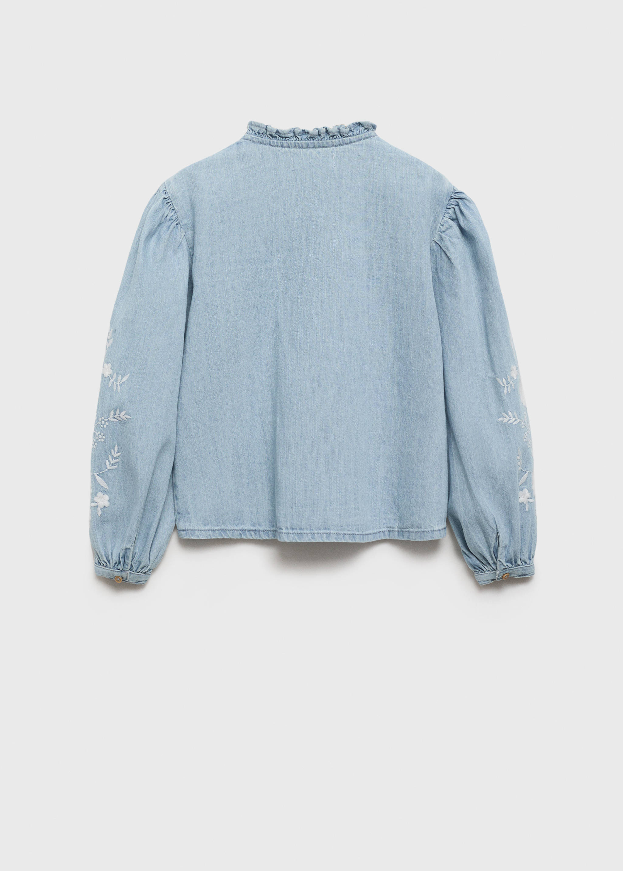 Blouse denim brodée - Verso de l’article