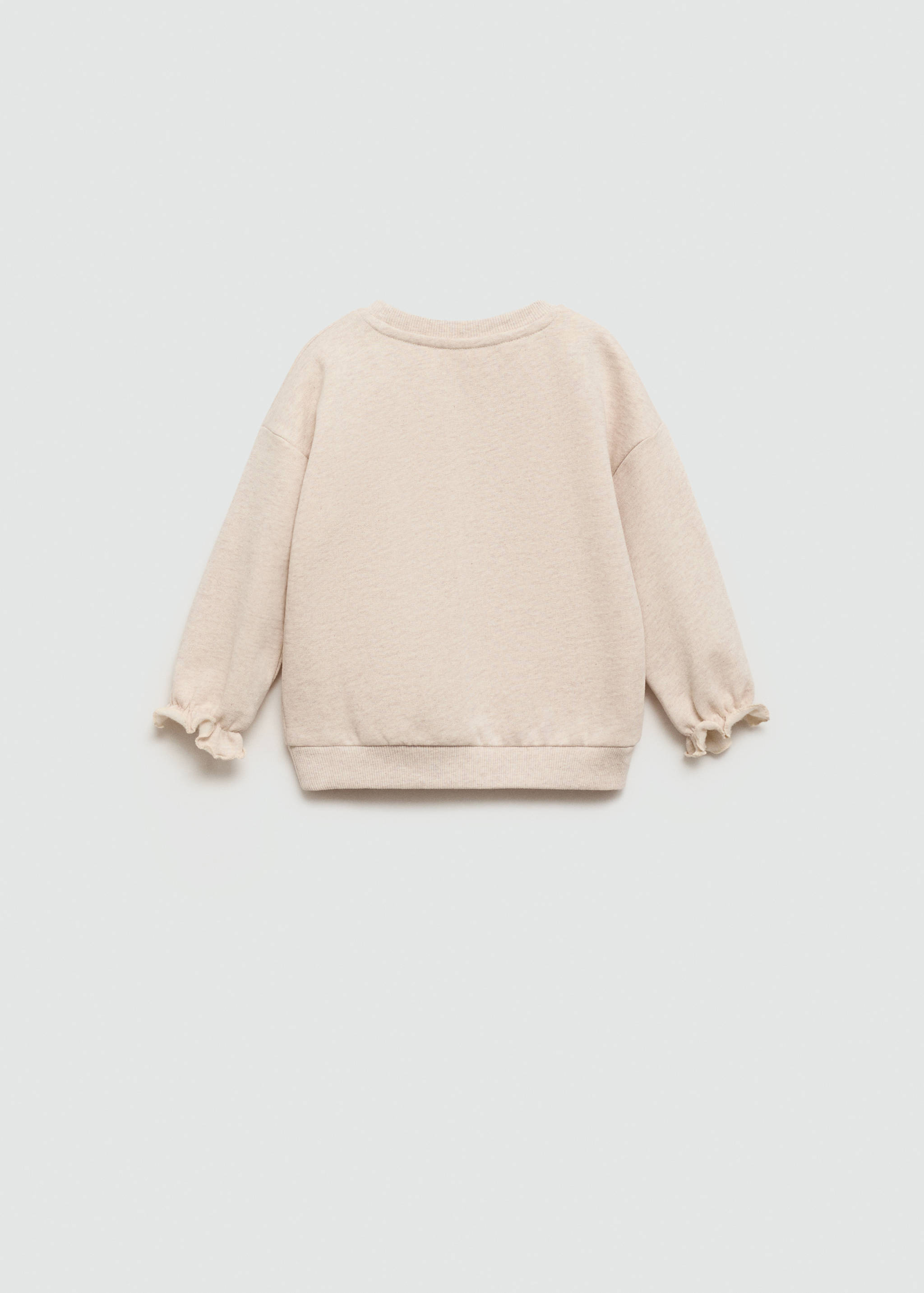 Printed cotton sweatshirt - Reverse of the article