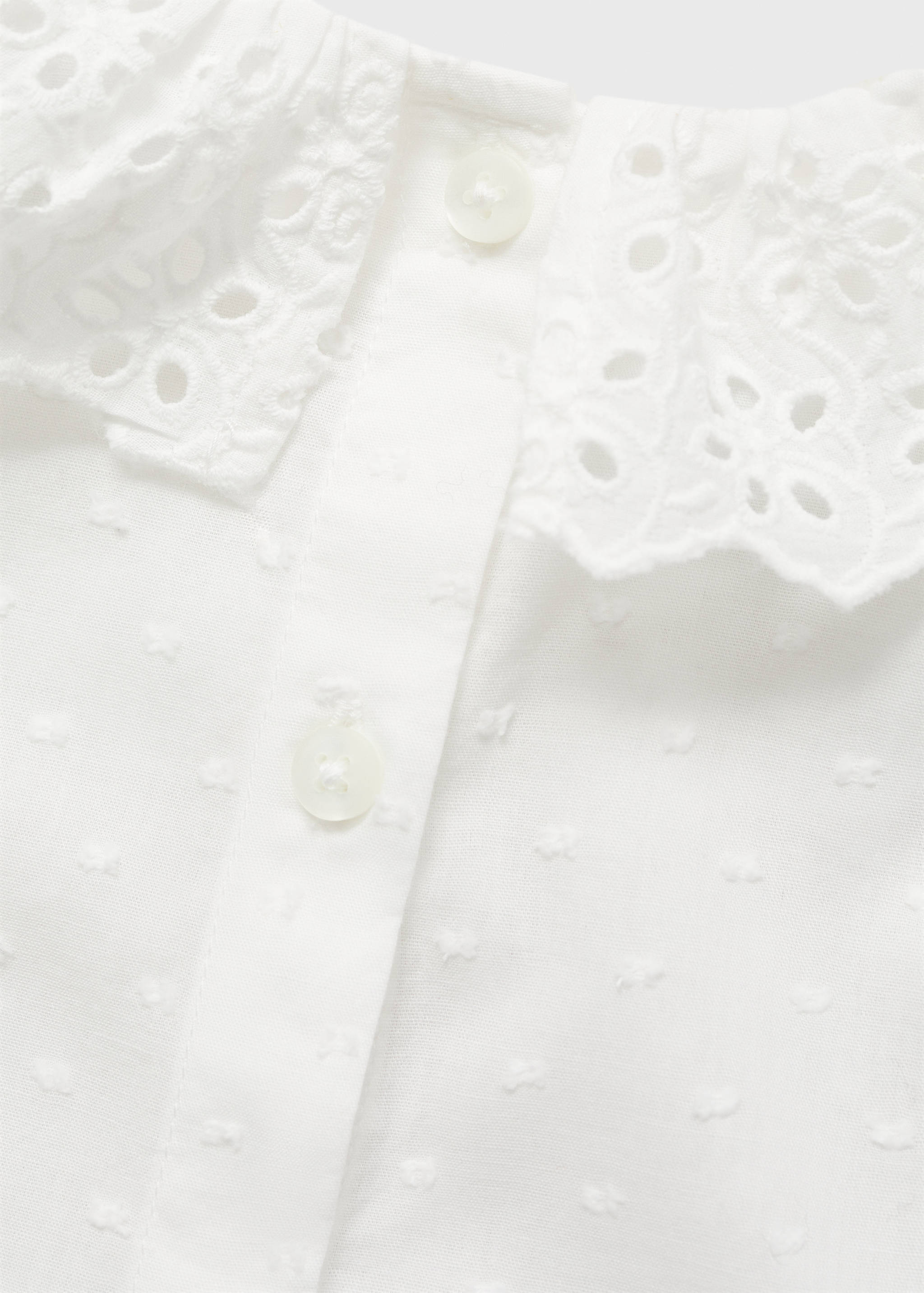 Baby-collar openwork shirt - Details of the article 8