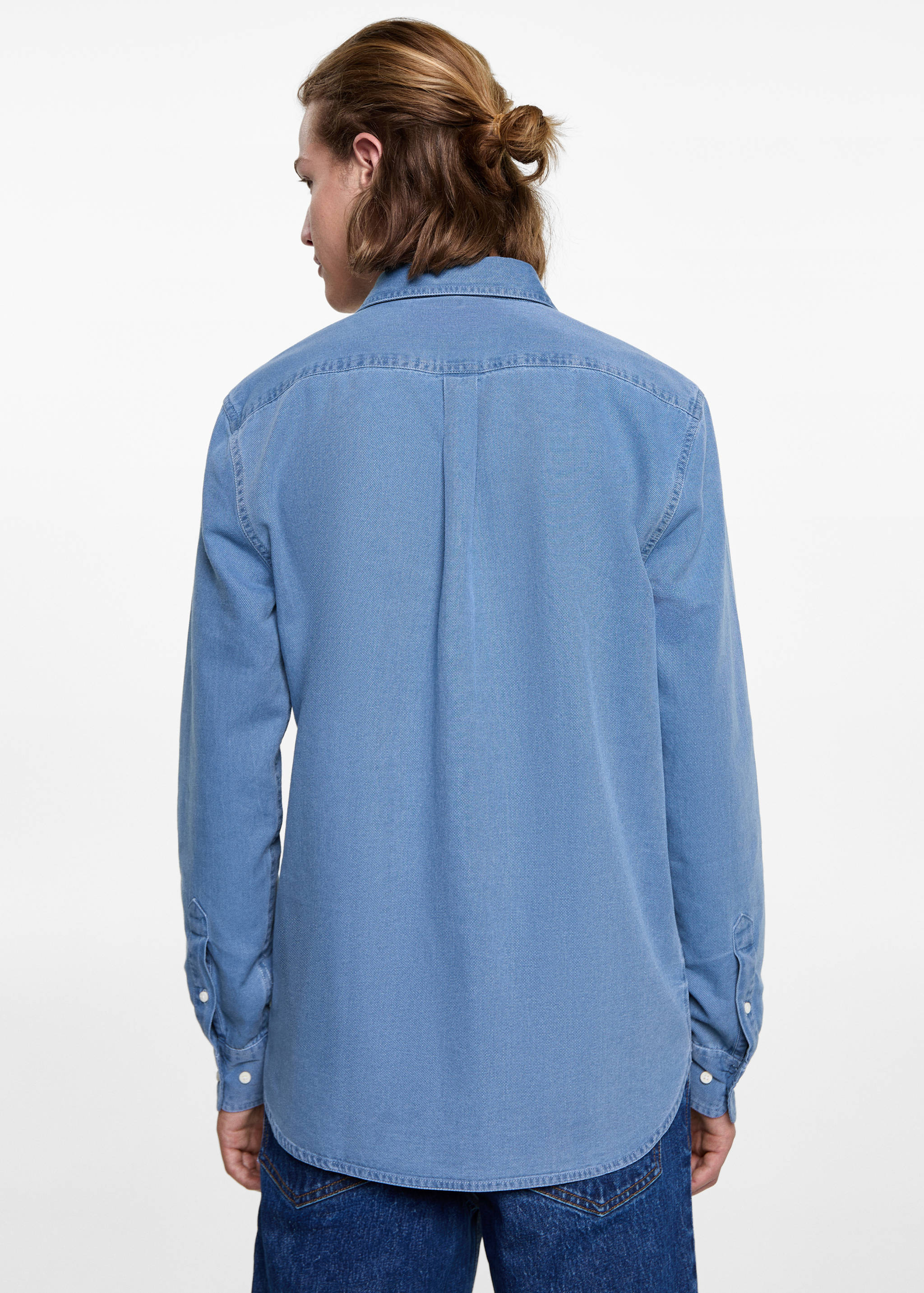 Cotton slim-fit t-shirt - Reverse of the article