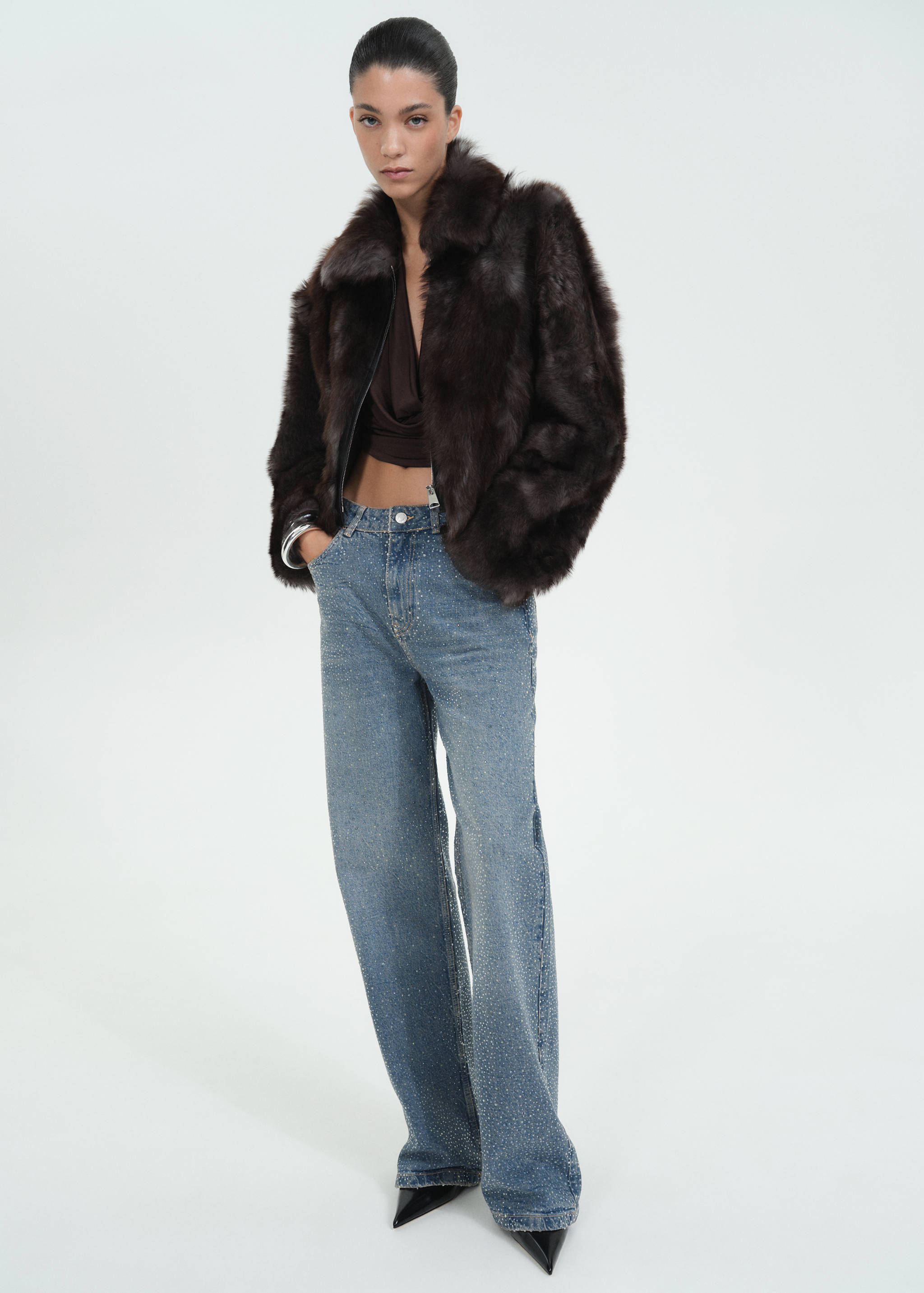 Jean droit strass - Plan général