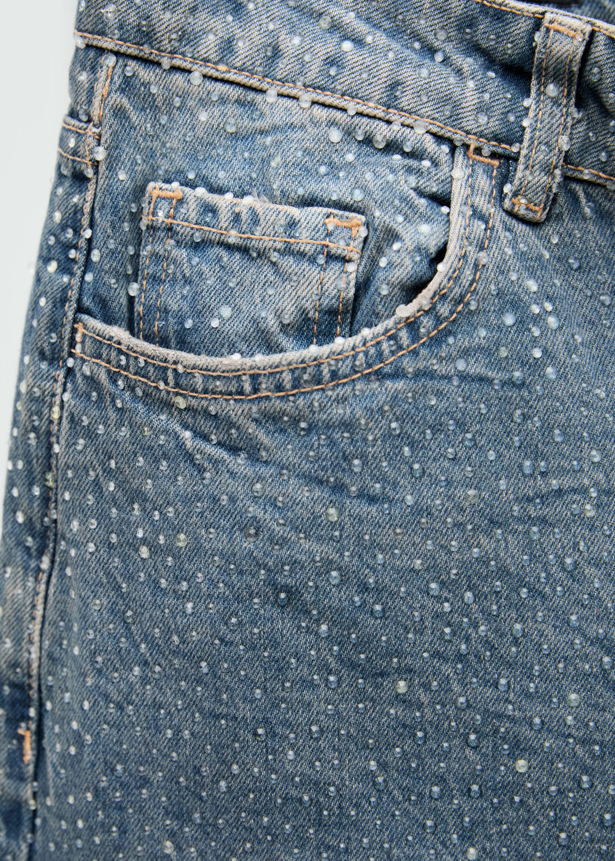 Jean droit strass - Détail de l'article 0