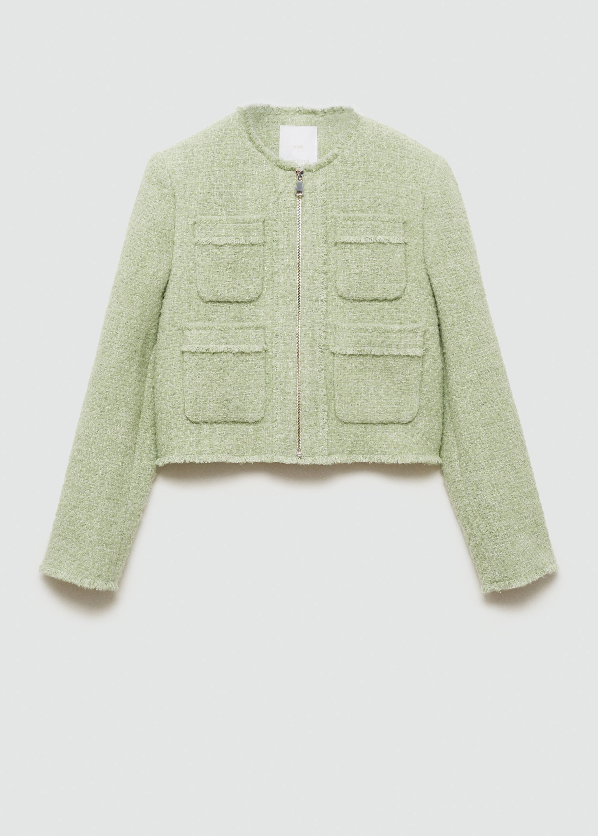 Tweed jacket with zip - Article without model